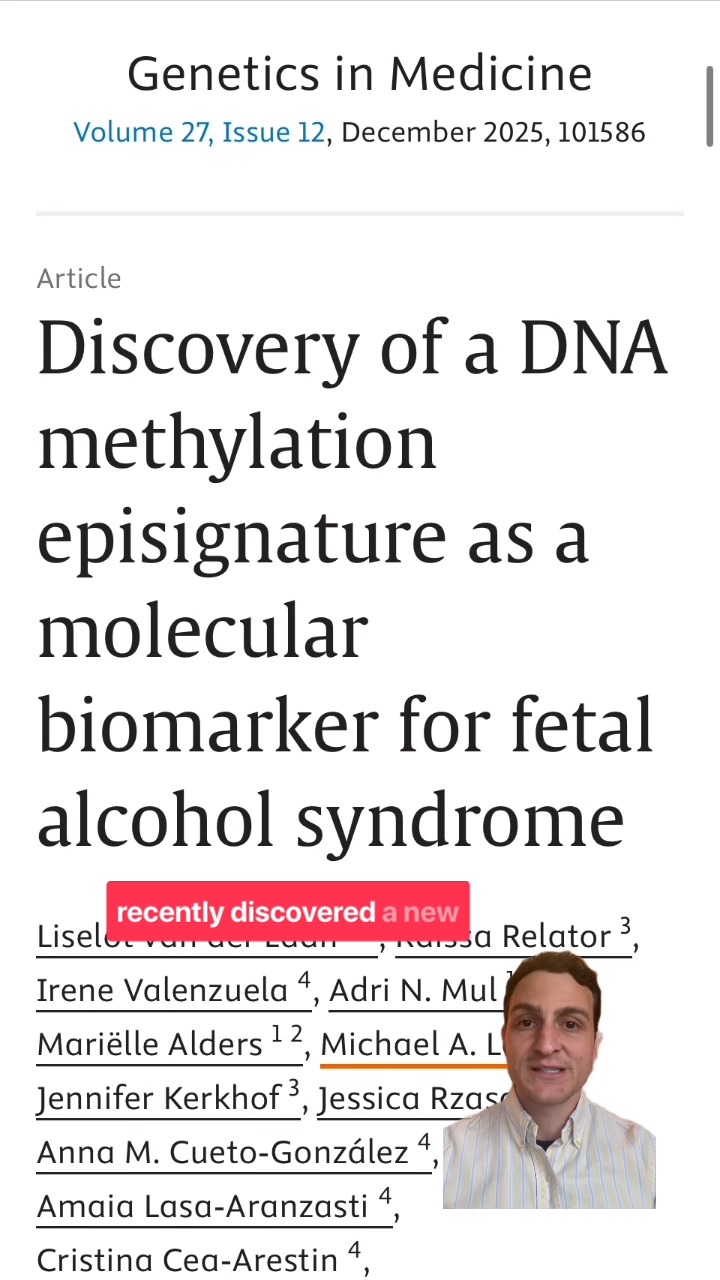 New research suggests that DNA methylation episignatures could help improve diagnosis of fetal alcohol syndrome — a condition that’s historically been difficult to diagnose clinically.
We summarize high-yield journal articles like this one, and send them straight to your inbox every month.
So if you appreciate thoughtful research summaries made accessible, the newsletter was built for you. 💛
Subscribe at the link 👆 👆