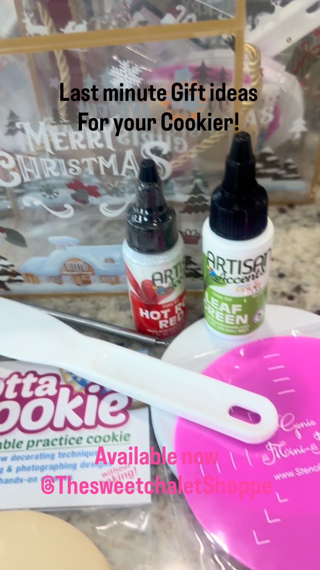 Last minute Gift Ideas for your Home COOKIER!!! Only at @thesweetchaletshoppe!
Many more awesome ideas for “ less than $25” Hurry! Selection is limited!! Today Friday Dec 19-Dec20 #cookiers #tools #baking #cookiedecorating #classe