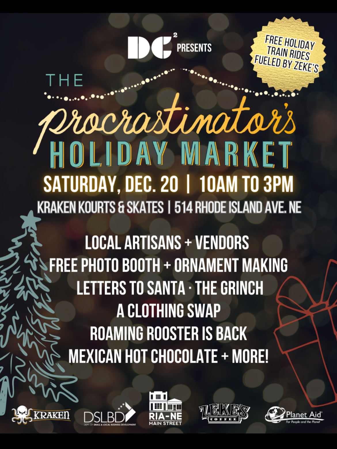 This weekend, we’re closing out our 2025 pop-up season—join us for the finale 💙
📍 Saturday, December 20
Procrastinators Holiday Market
Kraken Courts & Skate
514 Rhode Island Ave NE
🕙 10–3 PM
📍 Sunday, December 21
Umoja Market
2323 Martin Luther King Jr Ave SE
🕛 12–8 PM
Stop by for last-minute holiday deals, curated gift sets, and intentional self-care essentials.
We’d love to see you ✨