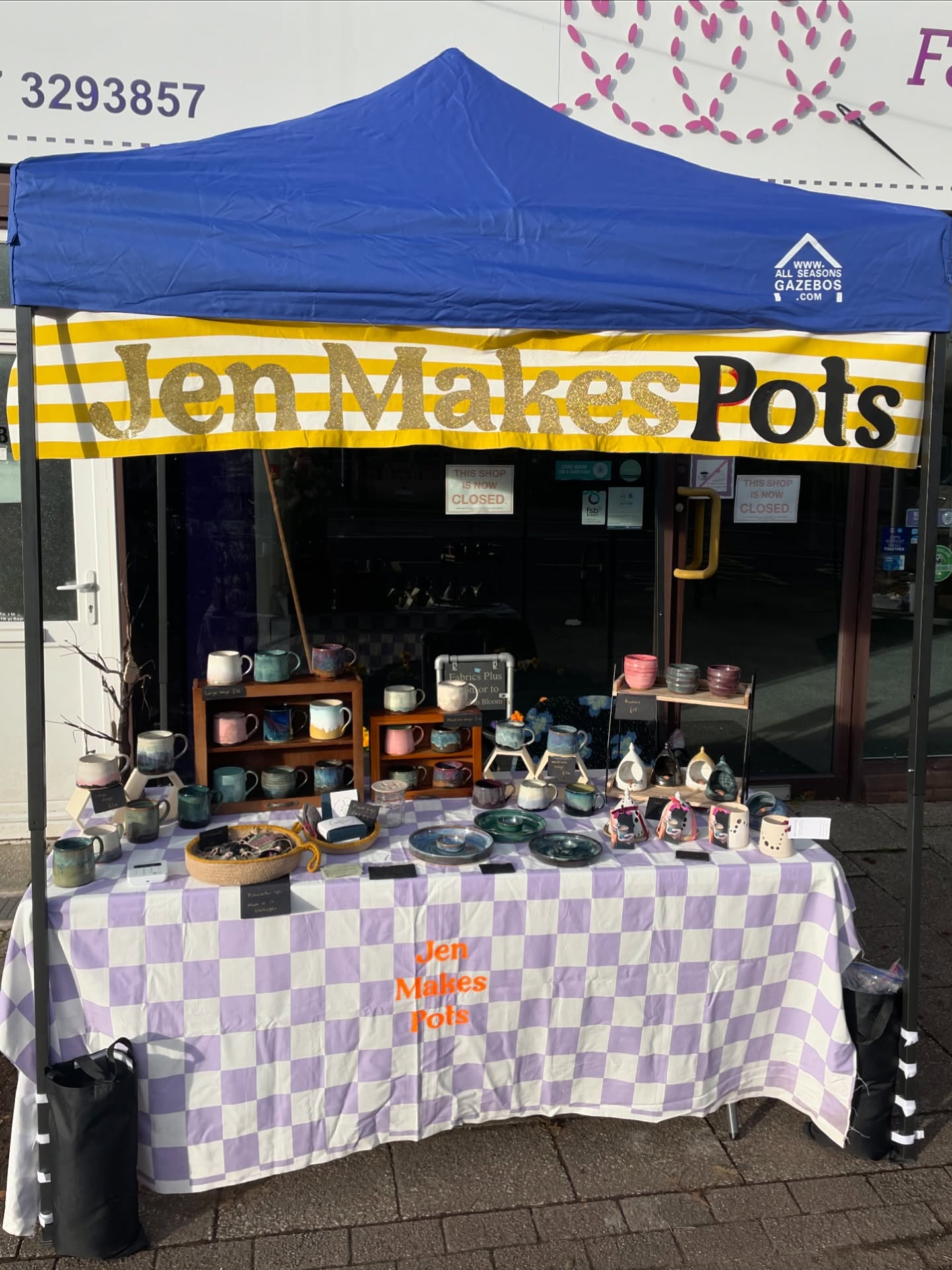 The show is off the road! Well that’s the last market done for 2025. It’s been a year of working my way around lots of different places to find my people! Turns out there’s quite a few of them around! Thanks for all the support and all the fantastic market organisers! My website is still accepting orders and I’ll be dropping more stock at @priorshopbristol and @independentdesigncollective this week x #jenmakespots #marketsformakers #bristolmarkets