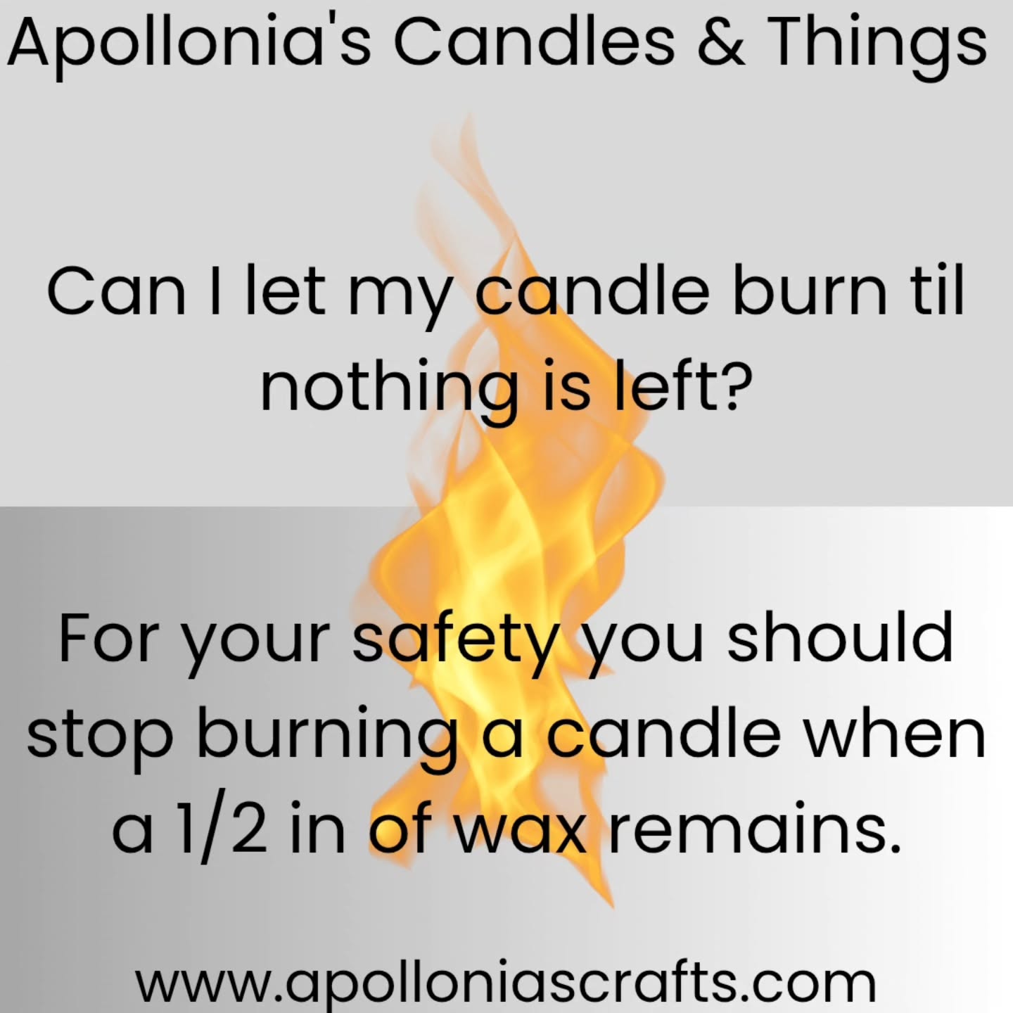 When a candle burns down to the last ½ inch, the flame gets too close to the container. This can cause the glass or holder to overheat, crack, or even shatter, especially with jars or decorative holders.
#FYI #educationtips #safety #firehazard #didyouknowthat