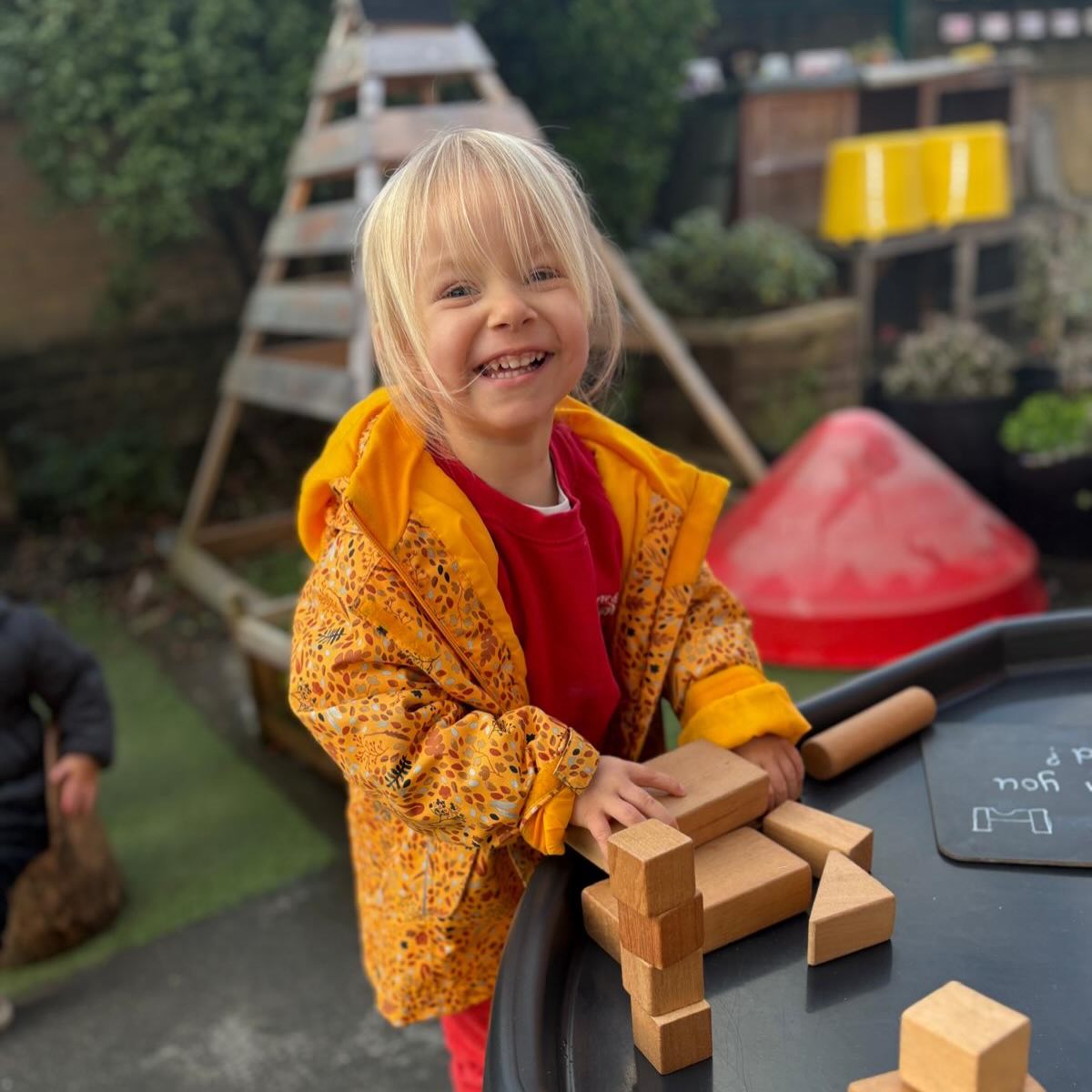 What can you build?
No instructions …no right or wrong answers… just imagination! We set out the bricks and stepped back, leaving the children free to experiment, build, follow their own ideas and have lots of fun doing so!