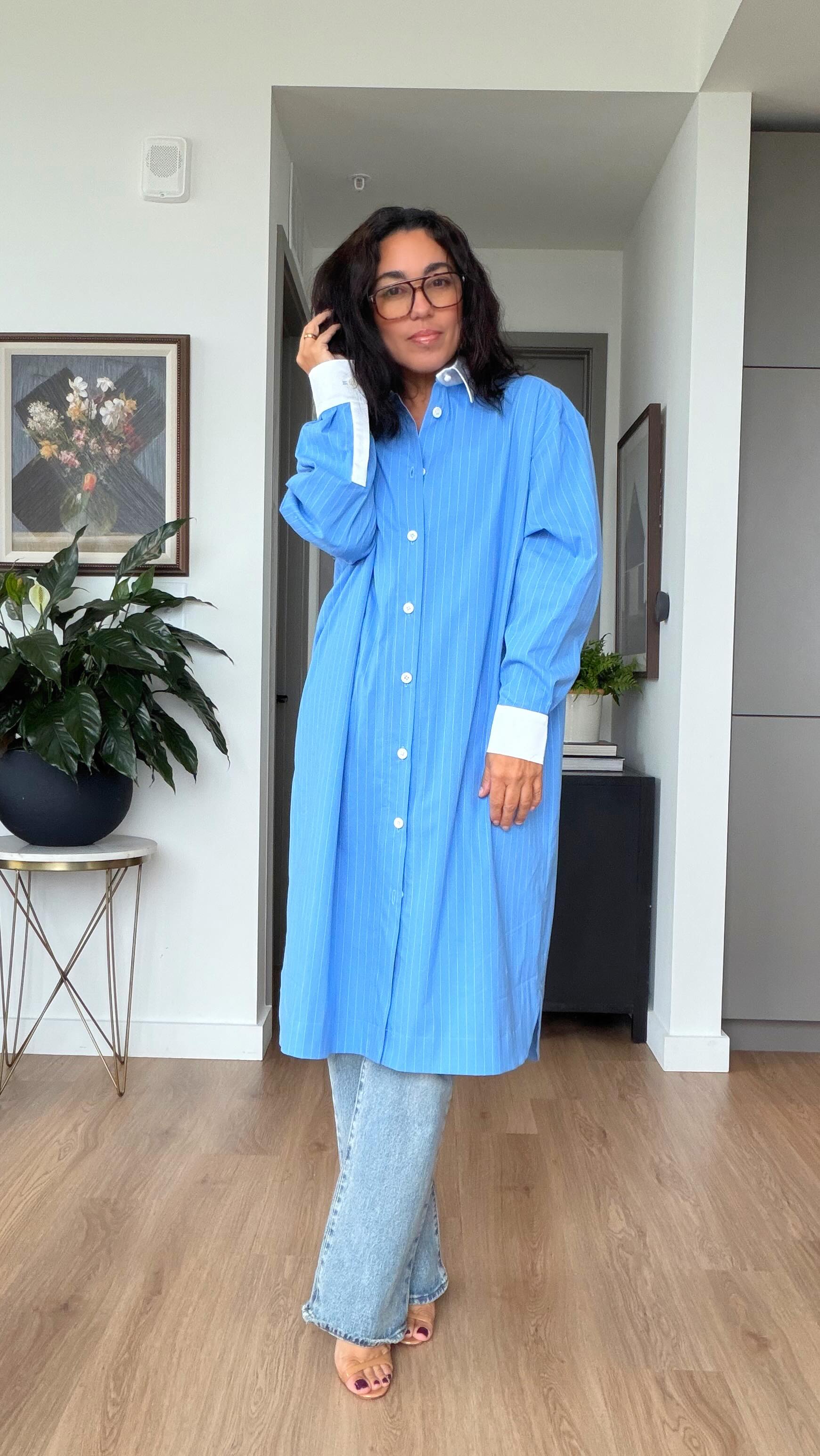 @sewitacademy December course will be in your dashboards tomorrow and I’m obsessed with the button up shirt or dress that comes is two lengths! Learn to sew and enjoy monthly video lessons and patterns! 🙌🏽 sewitacademy.com