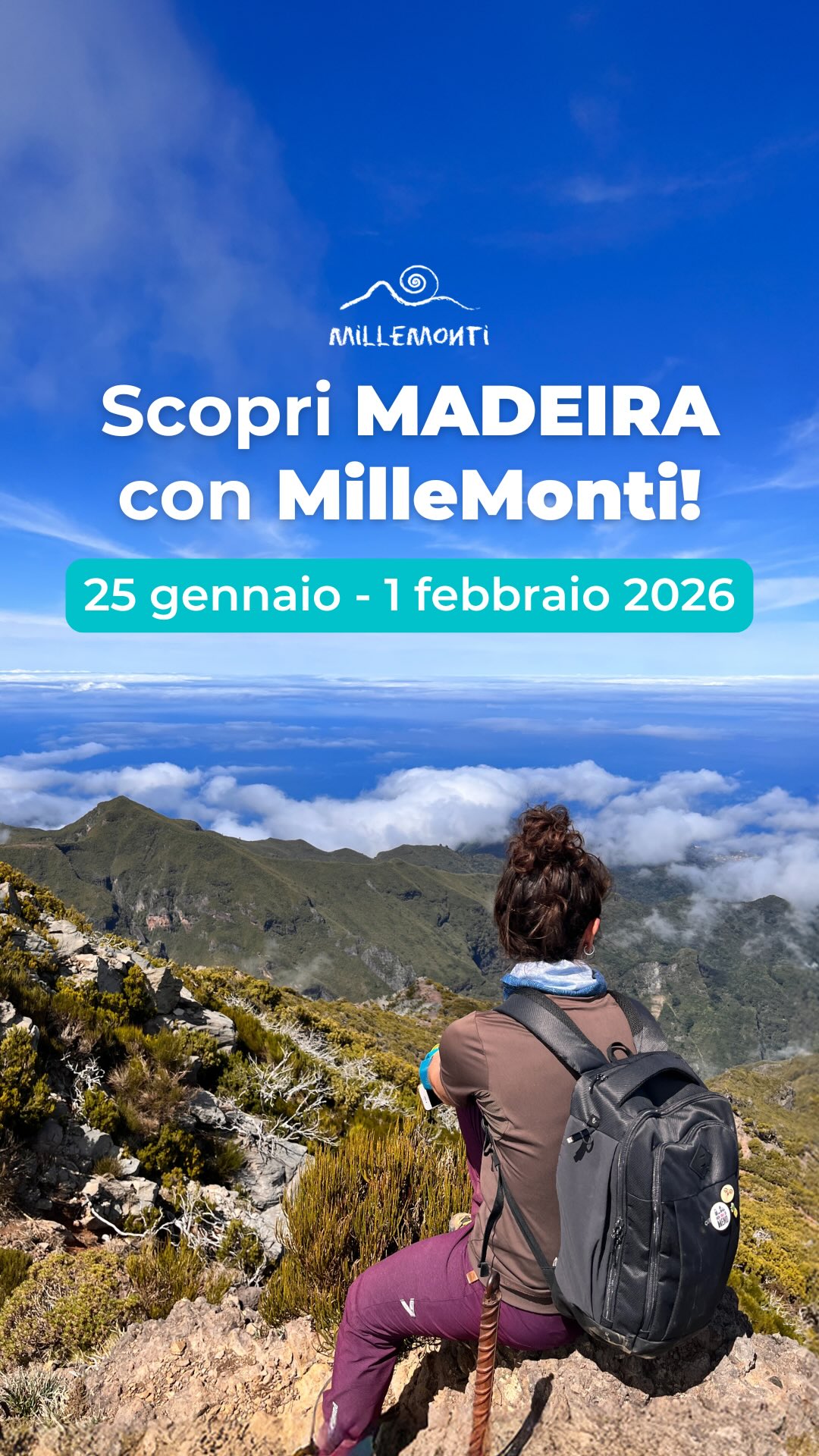Hai mai sognato un’isola dove la primavera non finisce mai? 🌼🌊 MADEIRA TI ASPETTA! 🤩 PARTENZA CONFERMATA!
🌸 Fiori dai mille colori, vertiginose scogliere sull’oceano, la magica foresta laurissilva UNESCO, vette sospese tra cielo e nuvole e le affascinanti levadas che guidano ogni cammino.
✨ Unisciti al gruppo e lasciati conquistare dalle meraviglie di Madeira!
📅 25 gennaio - 1 febbraio 2026 | Partenza confermata!
✅ Guida professionista dall’Italia
✈️ Voli inclusi
🌷 Non puoi a gennaio? 📅 Seconda partenza: 5 – 12 dicembre 2026
Info e programma 👉 www.millemonti.it
#millemonti #outdoors #trekking #viaggiare #viaggi #viaggio #vacanza #vacanze #viaggiotrekking #vacanzedigruppo #viaggiodigruppo #viaggidigruppo2026 #viaggi2026 #destinazioni2026 #madeiraisland #madera @sportlandweb_ @kayland_official @rockexperienceofficial @guidealpinelombardia @guidealpine_italiane