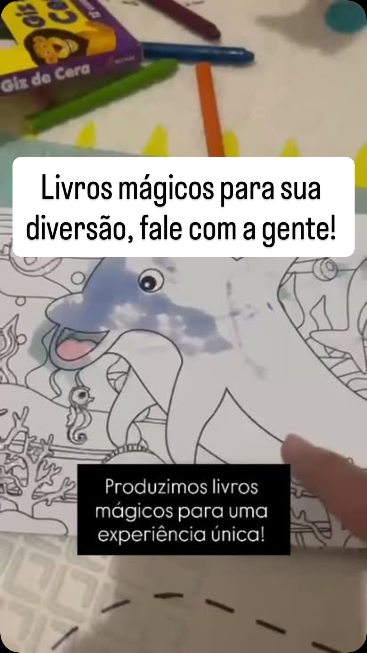 Se você quer se destacar no mercado, fale conosco! Fazemos a produção de cadernos mágicos infantis, como o modelo do vídeo! Modelos personalizados e divertidos!
Fale conosco!
#hidrocromica