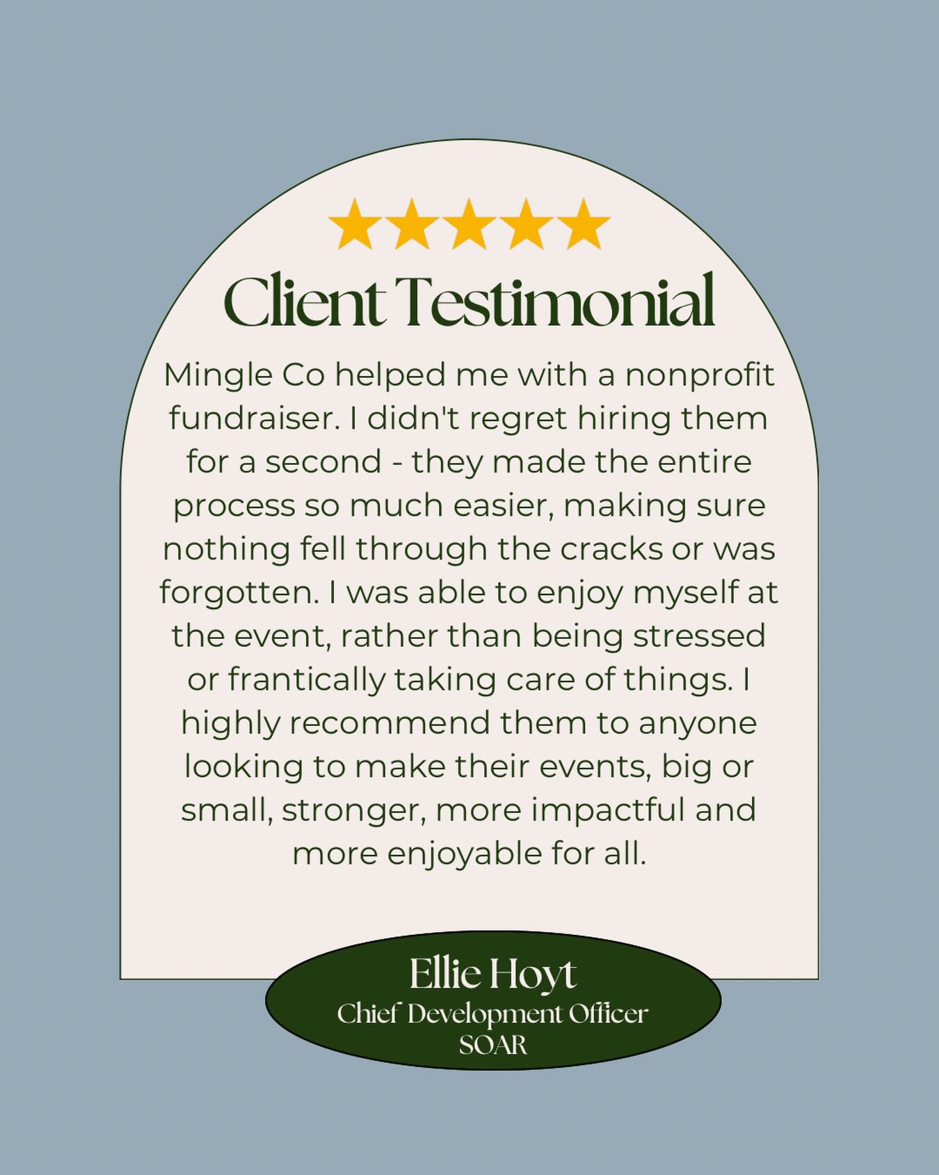 “I was able to enjoy myself at the event, rather than being stressed or frantically taking care of things.”
From Development Directors to HR leaders: you deserve to enjoy your event. We partner with you to bring your vision to life, ensuring your brand remains front and center while we handle the logistics and stress.
Thank you @soarafterschool for allowing us to be a part of your event!