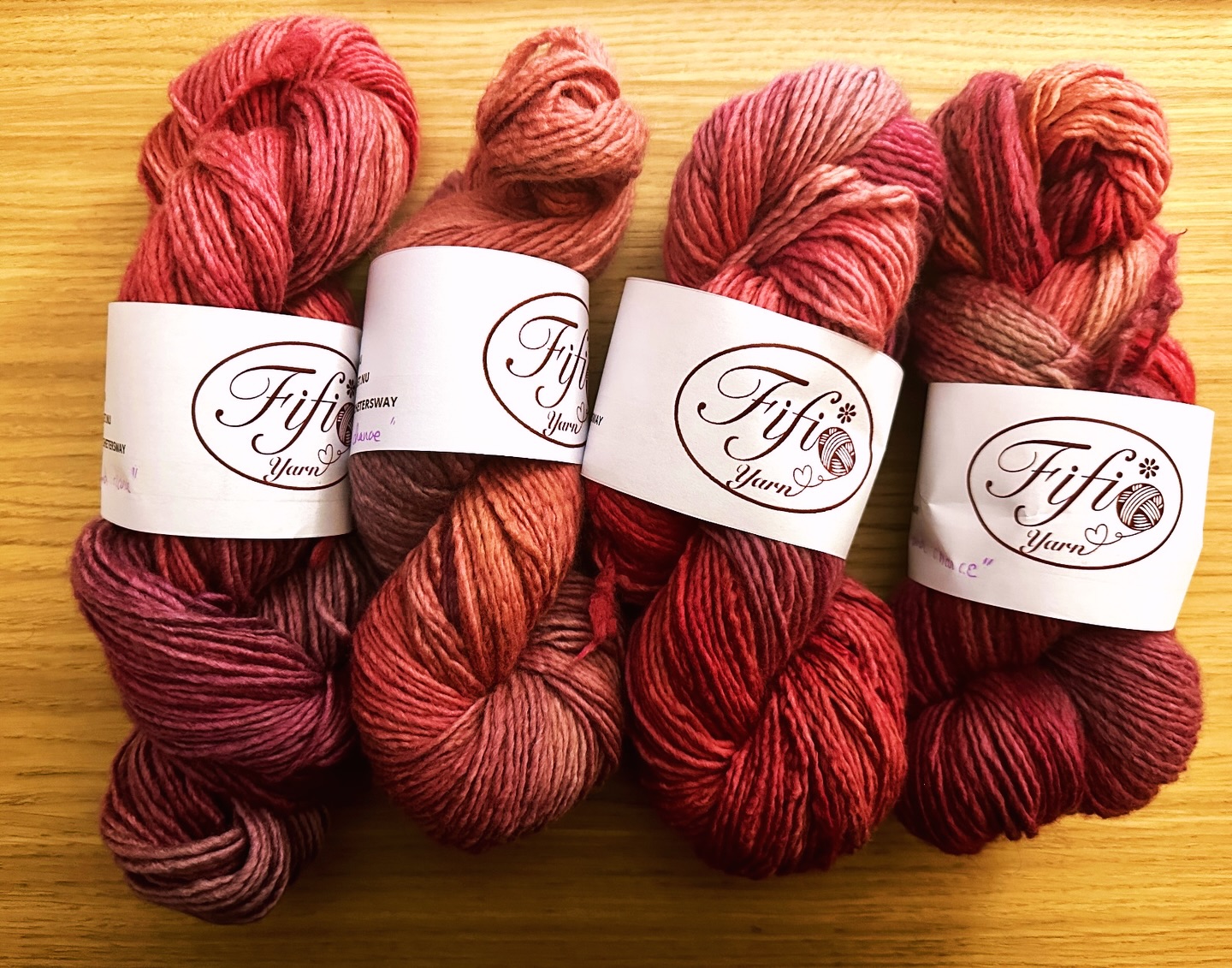 Who hasn’t craved a fresh slate the restorative sweetness of a second chance in life?
This four-skein set of Uruguayan Merino DK (limited edition, like all of my colourways), hand dyed in a tender harmony of pinks, is more than just yarn; it is a manifesto to the imagination.
I created this colourway believing that we have all dreamed of a second chance hoping for more, for different, or for a clean start to heal and mend our mistakes.
🧶 Uruguayan Merino wool “Sweet Second Chance”
#handdyedyarn #indiedyed #yarnaddict
#merinoyarn #uruguayanmerino #dkweight
#slowcraft #fiberart #yarnlove
#knittersofinstagram #crochetersofinstagram
#limitededitionyarn #yarninspiration
#secondchance #sweetsecondchance