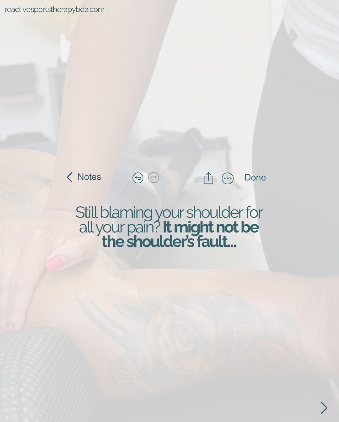 Most shoulder issues I see?
They’re not just “shoulder problems.”
They’re pec problems: pulling everything forward and locking your scapula down 🔒
The pecs (especially pec minor) are often tight, shortened, and overworked, from lifting, posture, or simply sitting all day.
👉🏽 That’s why I use pin + stretch techniques to release tension while guiding the muscle through movement.
This isn’t just massage. It’s targeted, effective, and results-driven.
🎯 If you struggle with:
-Rounded shoulders
-Shoulder pain during overhead lifts
-Constant neck + trap tightness
-Postural fatigue...
Then you need to start addressing your chest.
💾 Save this post for your next workout or treatment prep.
Your posture (and shoulders) will thank you.
#ReactiveSportsTherapy #PecRelease #ShoulderMobility #PinAndStretch #SportsMassageBermuda