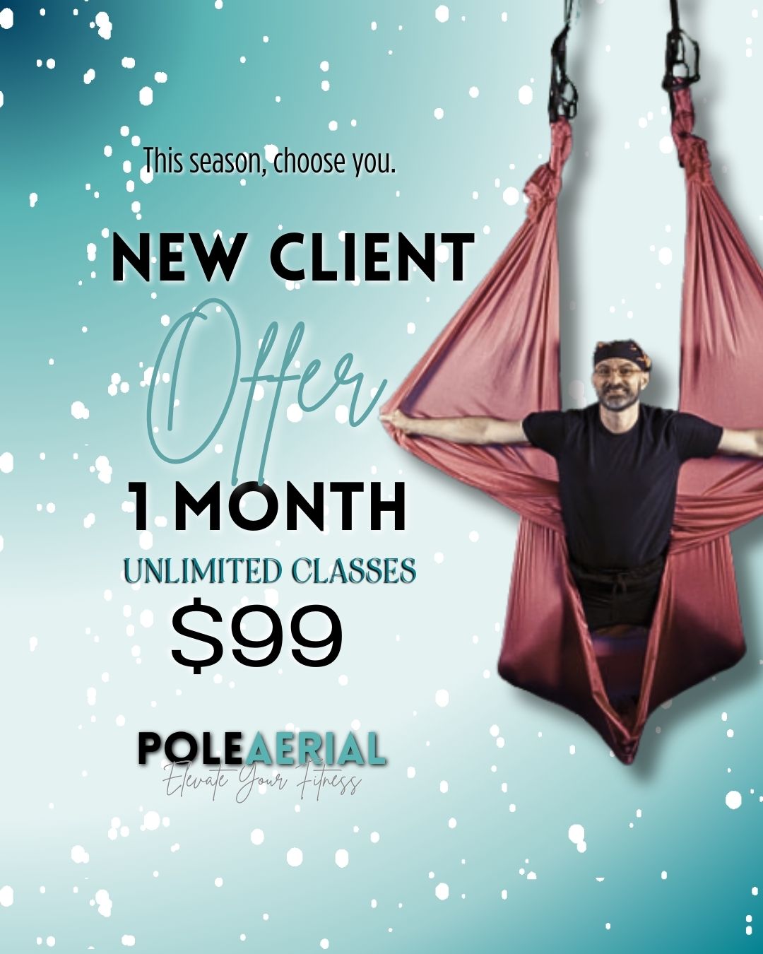 🎁 Holiday Glow-Up Special! 🎁
New to Altitude? Treat yourself (or a loved one!) this season with $99 for unlimited classes for 1 month! ✨ Spin, sling, and soar through pole, aerial, and hoop classes—all while having a blast and building your skills.
Don’t wait—give yourself the gift of movement and fun! 💛
#HolidayGlowUp #UnlimitedFun #AerialArts #PoleFitness #AltitudeAerialArts #SeasonOfMovement