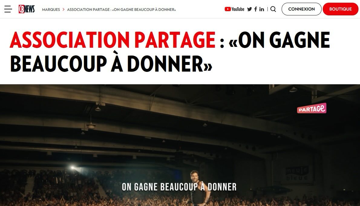 Merci aux équipes @cb_news pour cet article sur la campagne @partage__association édition 2025 !
Une campagne porté par les talents Santa, Claudio Capeo et Hélène Darroze, qui incarnent une prise de parole engagée et porteuse de sens.
Merci aux équipes @partage__association pour la belle relation de confiance depuis 4 ans avec notre agence, et pour son engagement au quotidien.
#collab #agency #talent #ambassador #values #mediacampaign #ong #booster #impact