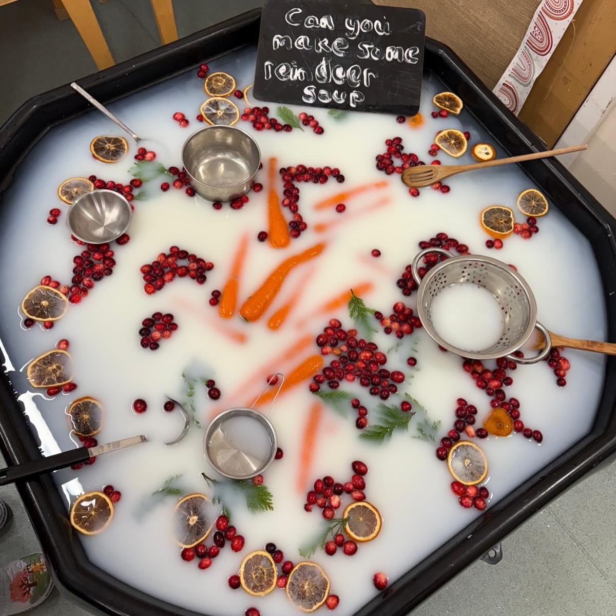 With Christmas just around the corner, we know Father Christmas’ reindeer will be working extra hard and need all the energy they can get!
So we thought we’d better help out by whipping up some extra-strength reindeer soup to keep them going.
Quality-tested by our tiniest chefs
#michelinstar⭐️