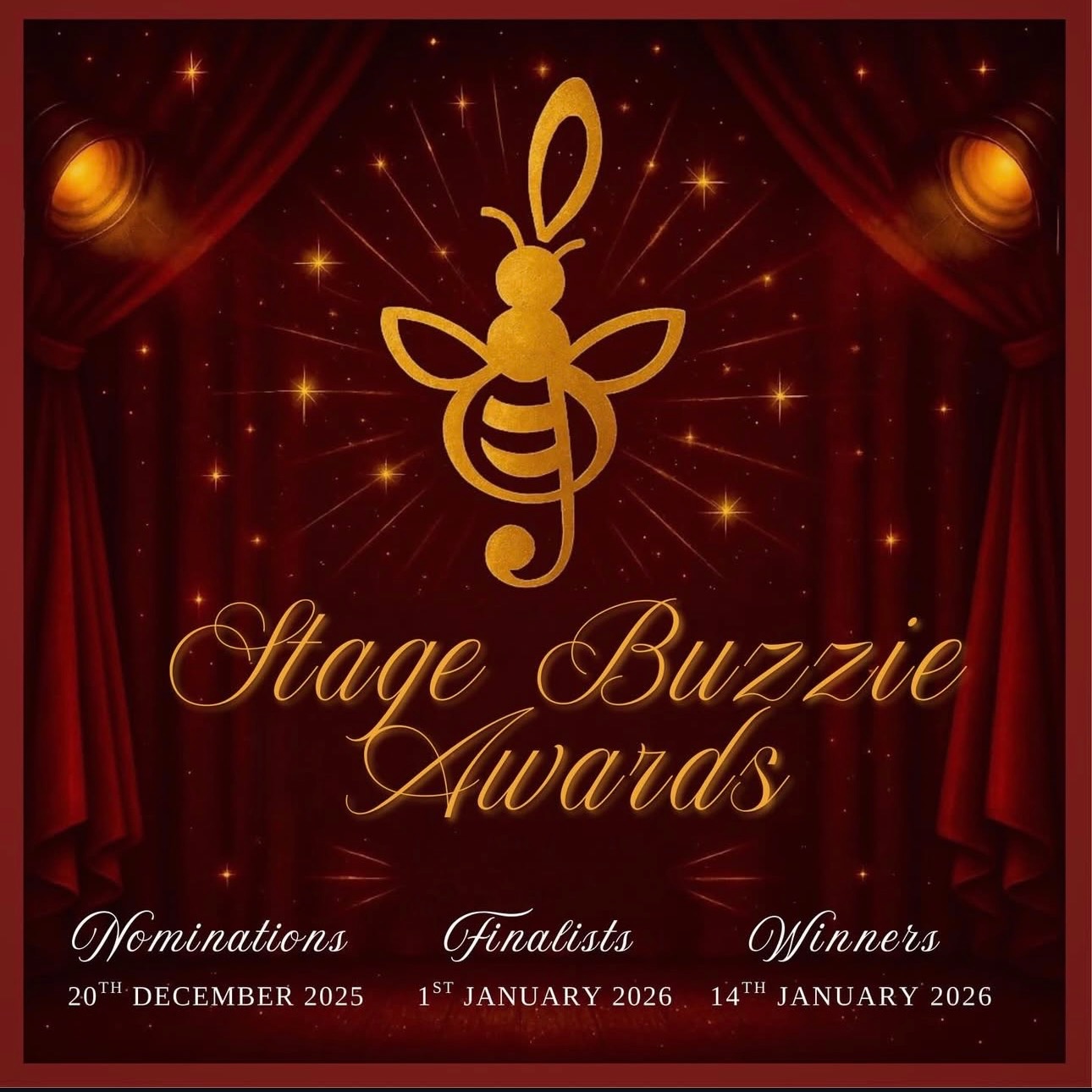 We’ve been lucky to be nominated again for a few Stage Buzzie awards this year for both A Little Night Music and Come From Away. Congratulations to all, and best of luck!