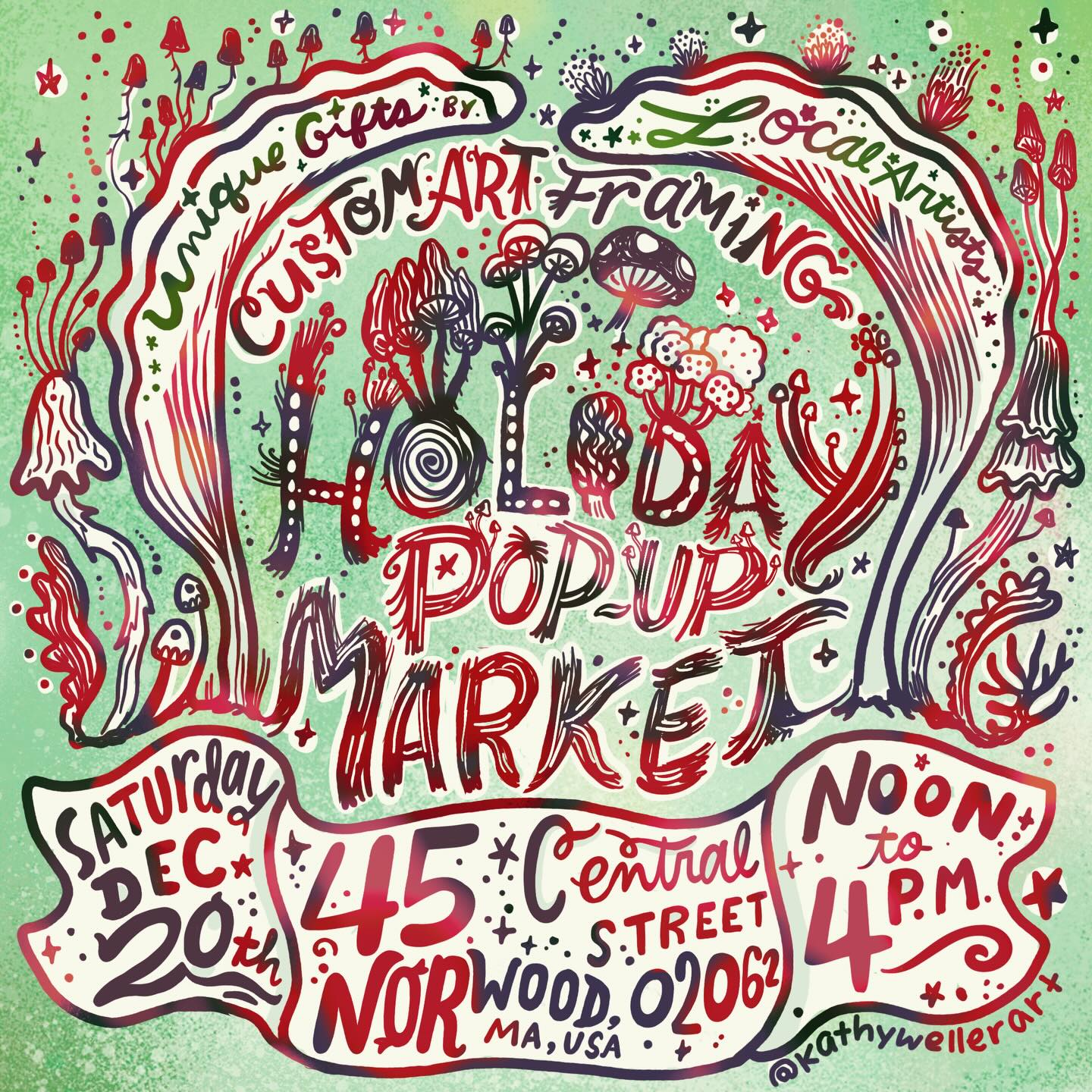 Visit us this Saturday 12-4! @lisawbwalker @kathywellerart @tarabpaints @amyschubertart @forgetmeknots_braidedbowls #customartframing #shoplocal #shopsmall #popupshop #norwoodma @friendsofnorwoodcenter