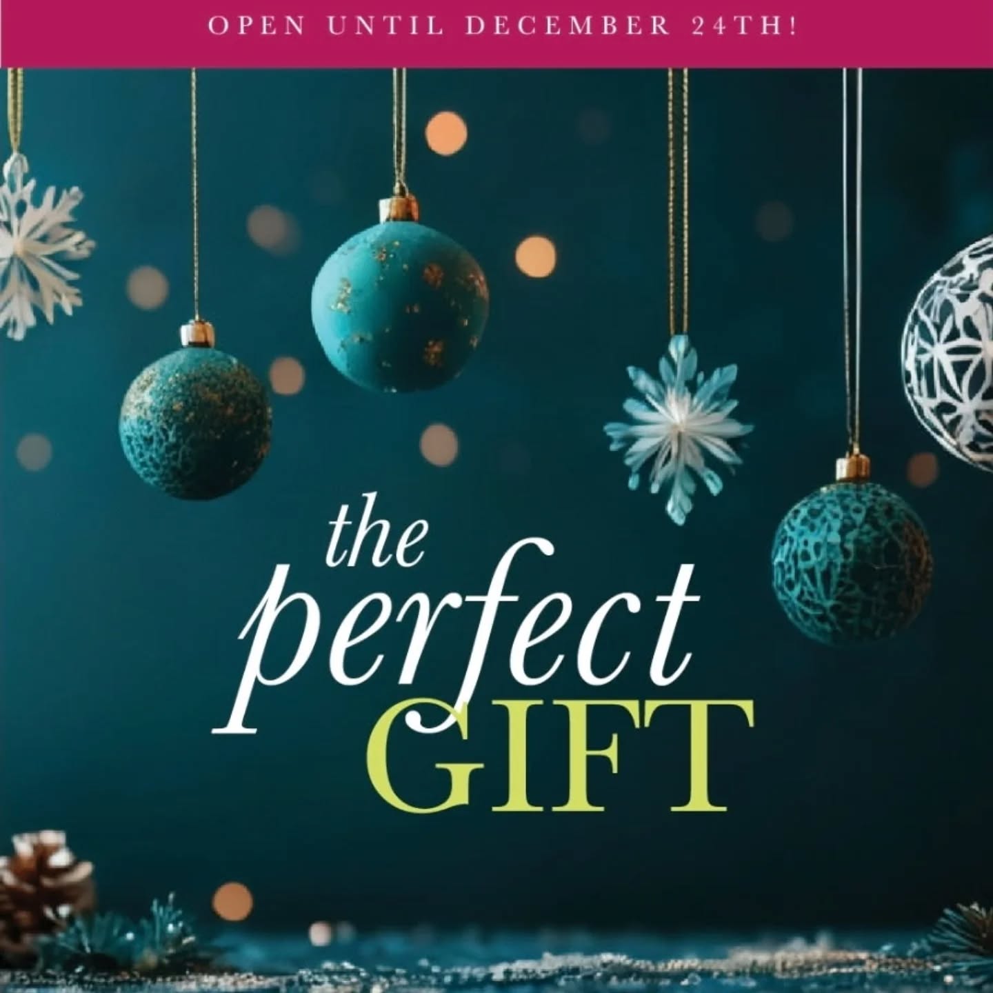 We are open until December 24th.
🎁🎀🎁🎀🎁🎀🎁🎀🎁🎀🎁🎀🎁🎀🎁🎀🎁🎀🎁🎀
If you are looking to pick up the perfect gift or book some pampering in before the the holiday call or DM us and let us help you get holiday ready.