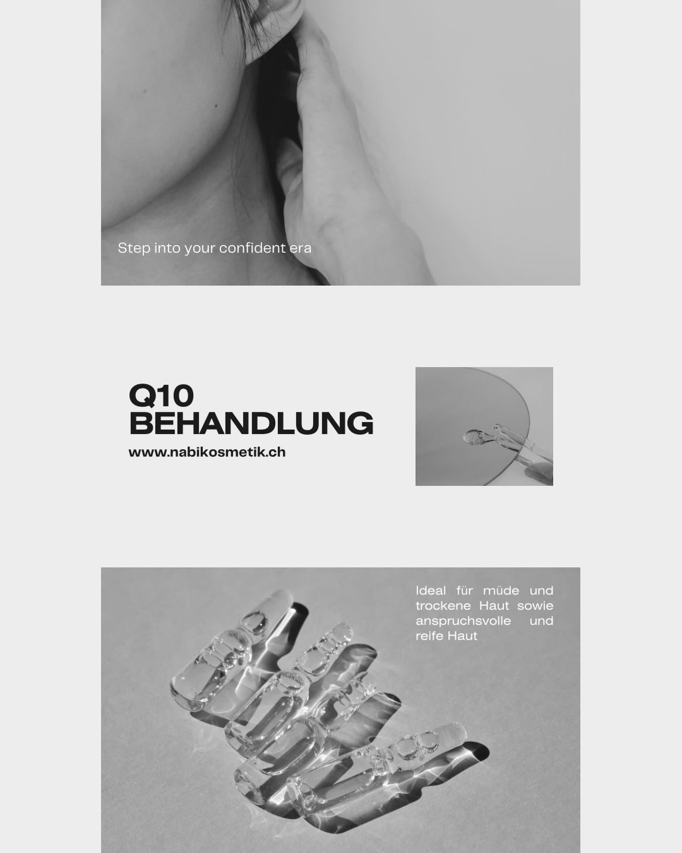 Die hoch konzentrierte Kombination und der Aufbau der Produkte belebt, und behebt sichtbar nachhaltig strapazierte, anspruchsvolle und müde Haut.
Schützt mit Antioxidantien, milder feine Linien und unterstützt den natürlichen Schutz der Haut vor stress und vorzeitiger hautalterung.
#q10 #facialtreatments #stayyoung