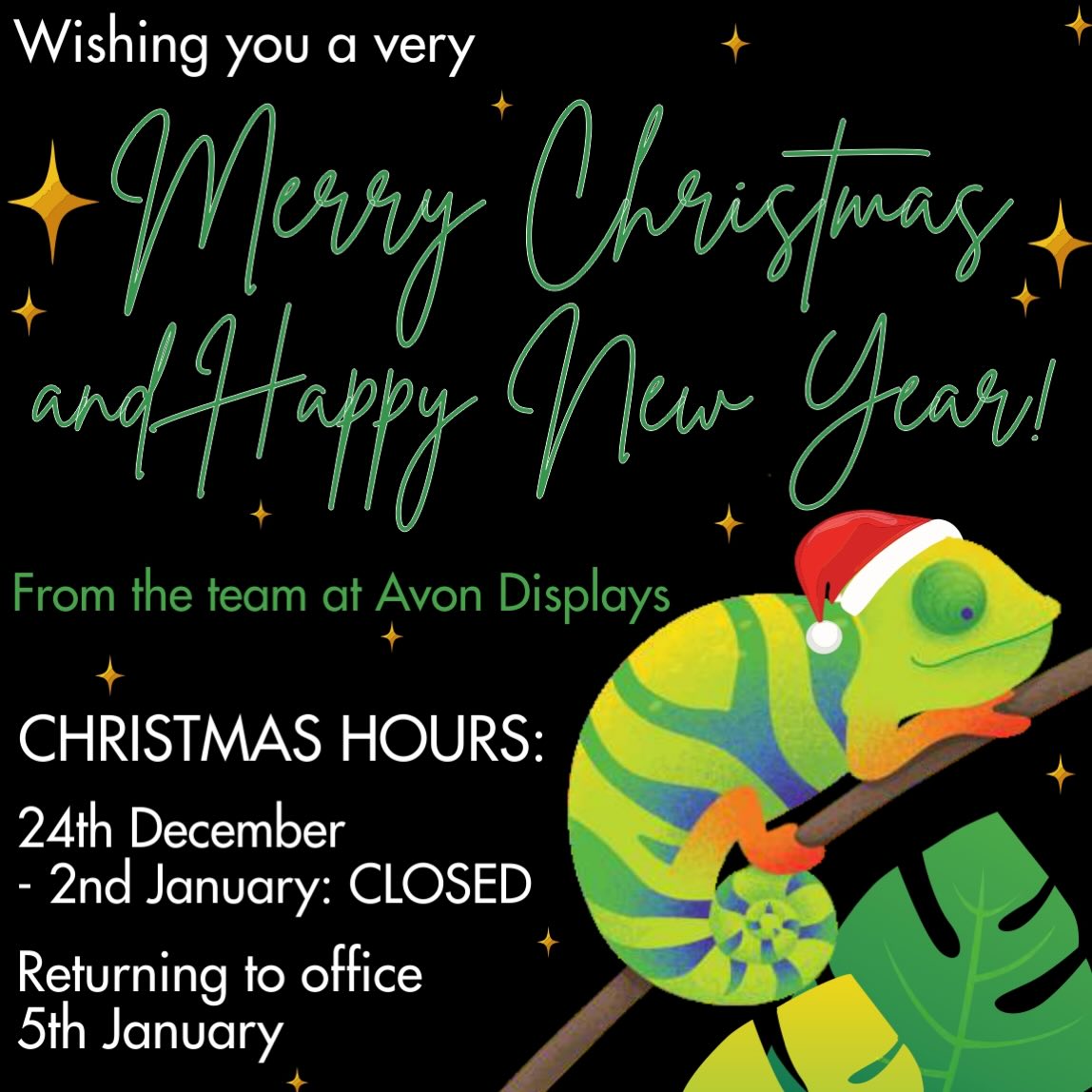 Another wonderful year at Avon Displays!
MERRY CHRISTMAS & HAPPY NEW YEAR!
📧 info@avondisplays.com
📞 01454 411144
.
.
.
.
.
.
.
#signs #signmaker #vehiclegraphics #design #logo logodesign vinyl vinylwrap signage graphicdesign bristol bristoldesign branding companybranding advertising bespoke print largescaleprints signcompany windowgraphics shopfront bristolbusiness localbusiness vinylstickers healthandsafety safety safetysigns safetystickers floorstickers