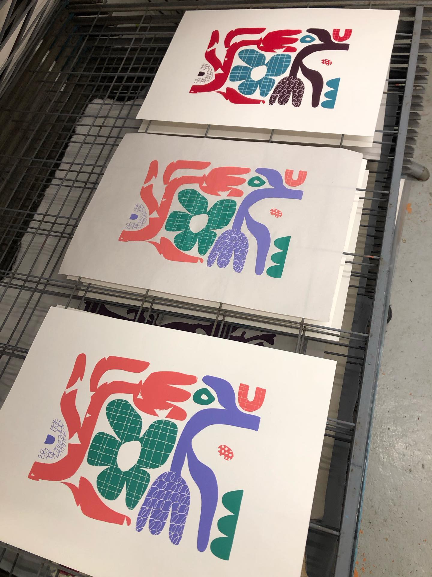 It’s our last day of open access for 2025 here at the studio and we’re finishing in style! Look at these gorgeous prints by new member @popsbants