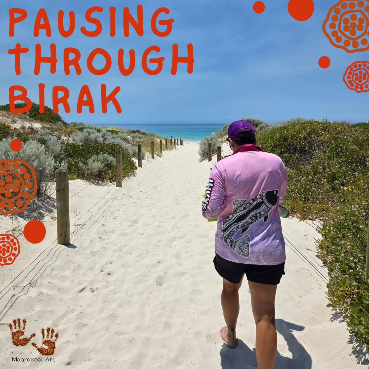 Pausing through Birak ❤️☀️
Mel will be taking a break from 19 December, returning on 22 January.
As we move through Birak season, we wish you a safe and happy holiday filled with warmth, rest, and time with loved ones 🧡
Thank you for walking alongside us and supporting Aboriginal art and culture this year 🖤💛❤️