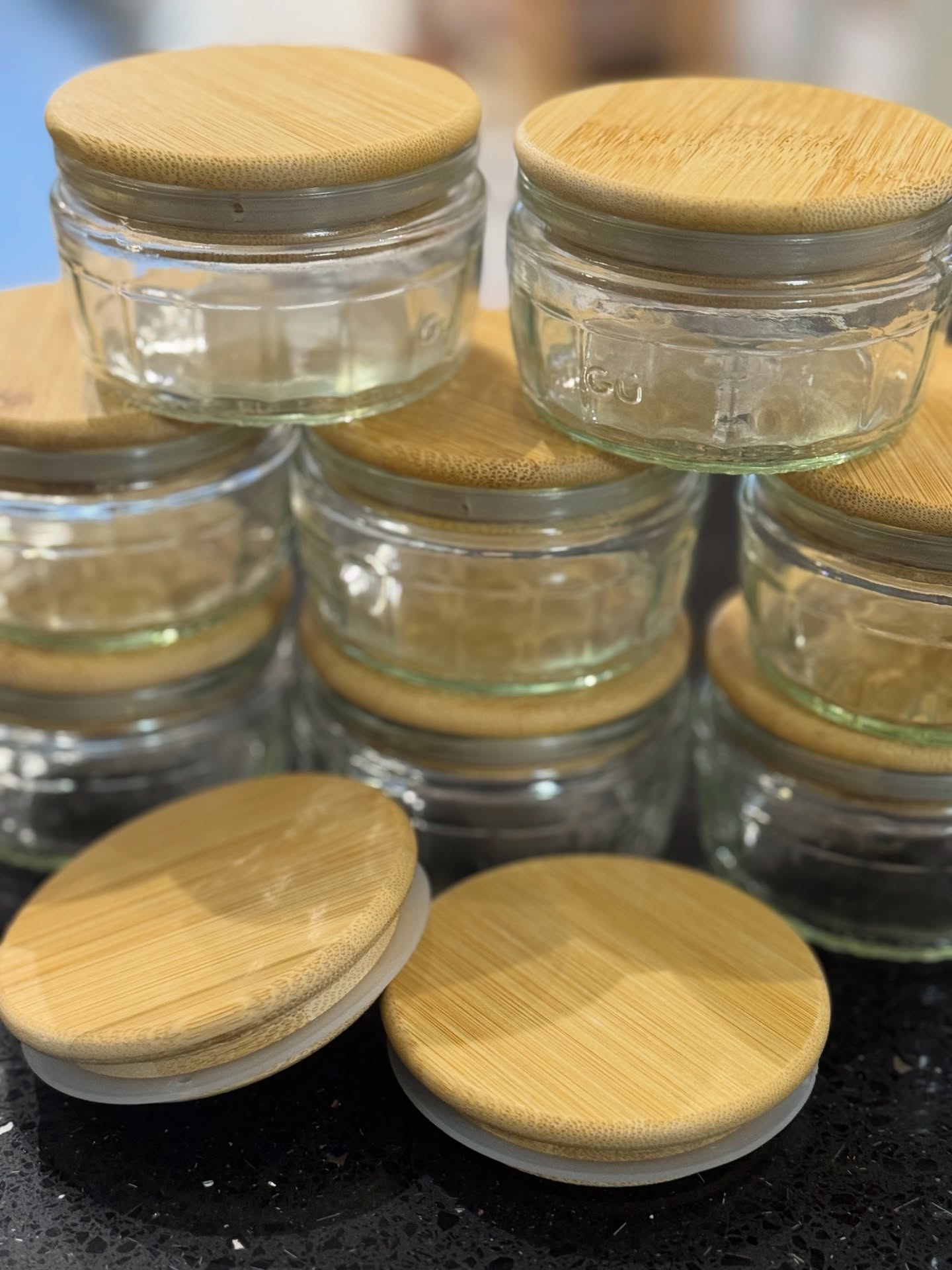 👀 Look what we’ve found… Pudding Pot Lids! 🫙
These wonderful little lids will fit any of the Gu, Pots & Co, Aldi, Lidl and M&S pots turning a single use pot into one that can be reused over and over! ♻️
Take them with or without a FREE jar, we know you’ve got them stashed in your cupboards! 👀
Made using bamboo with a silicone seal, they turn those useless pots into a leak proof, low waste container! 💫
Perfect for snacks, storage, spices, baby food and so much more! 💚
#ZeroWaste #Reuse #PlasticFree #ZilchZeroWaste #Tonbridge #KentRefills #EcoLiving #SustainableSteps #PuddingPotLids