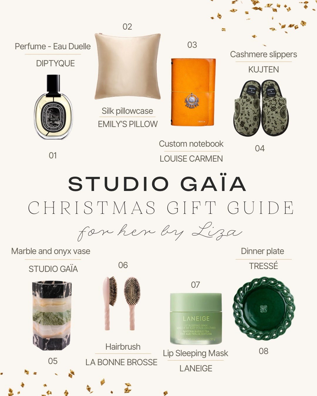 Christmas Gift Guide ✨
Deux regards, deux sensibilités, une même envie : faire plaisir avec justesse.
Pour elle, une sélection imaginée par Liza.
Pour lui, une sélection signée Déborah.
Des objets du quotidien choisis avec soin, de la décoration, de la beauté, des pièces désirables, entre luxe discret et belles découvertes accessibles.
Un guide pensé comme un vestiaire de Noël : élégant, inspirant, intemporel.
À offrir. À s’offrir.
Et surtout, à aimer longtemps.
~
Christmas Gift Guide ✨
Two perspectives, two sensibilities, one shared intention: thoughtful gifting.
For her, a selection curated by Liza.
For him, a selection imagined by Déborah.
Everyday essentials, decorative pieces, beauty finds and refined objects, blending quiet luxury with beautifully accessible discoveries.
A Christmas guide designed like a curated wardrobe: elegant, inspiring and timeless.
To gift. To keep.
And to cherish beyond the season.