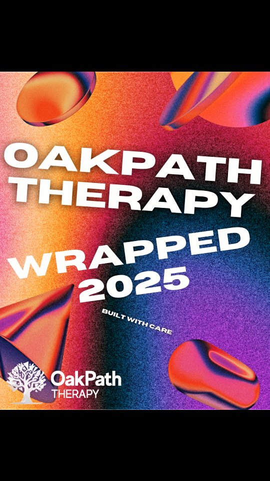 This year did not fit neatly into numbers.
But numbers can still tell a story.
Behind every stat is trust.
Behind every hour is presence.
Behind every slide is real human work.
This is OakPath Therapy, wrapped.
Still learning. Still human. Always showing up.
#Therapy #MentalHealth #TherapistLife #Counselling #psychotherapy