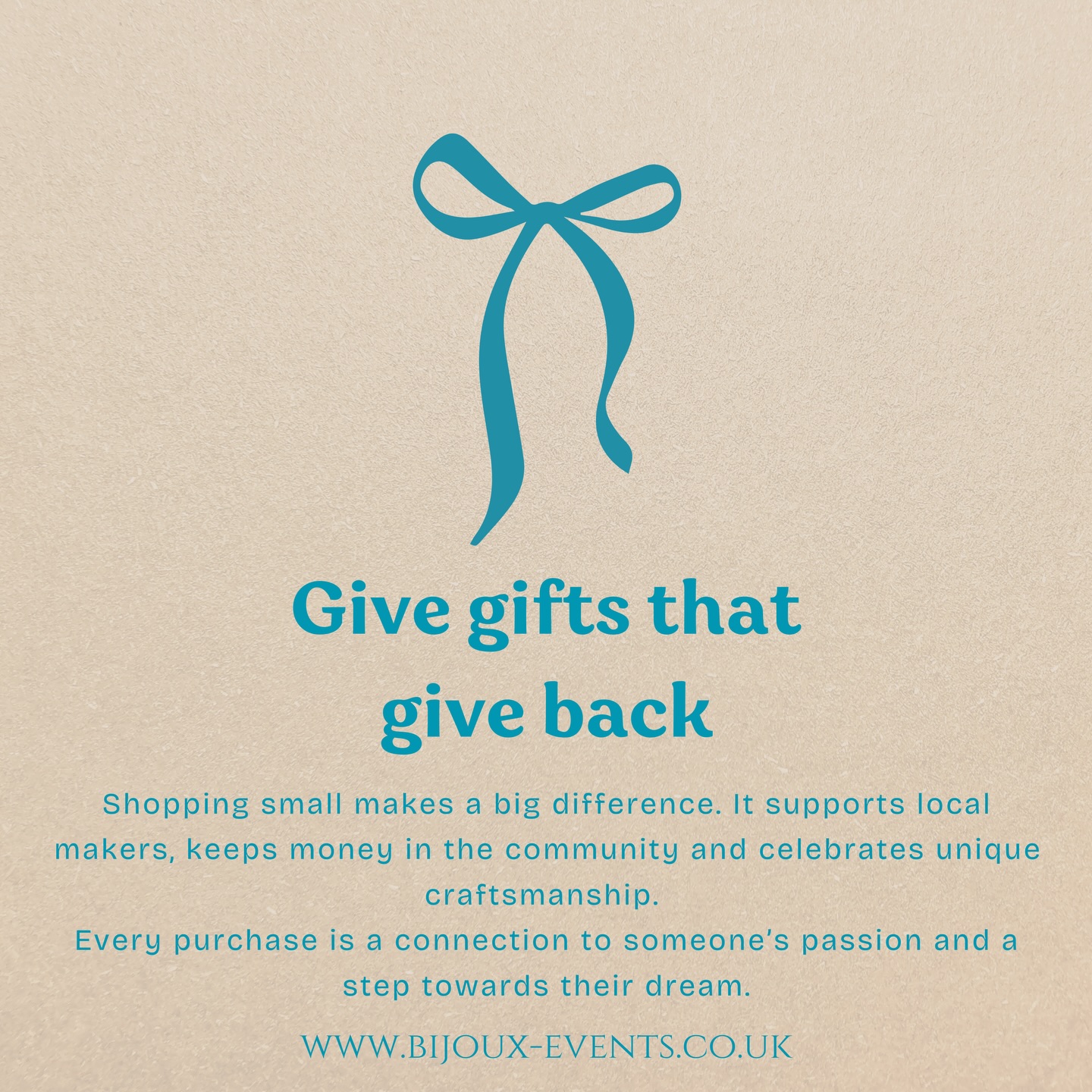 🎄 Shop small this Christmas!🎄
This festive season, make your gifts extra special by supporting talented local artisans and small businesses. Every purchase from one of our stallholders not only brings joy to your loved ones but also helps an independent business thrive!
Across our events, we’ve welcomed an amazing mix of creators - each bringing something beautifully unique to the table. From handcrafted jewellery and eco-printed textiles to artisan bakes, cosy knits, original art and one-of-a-kind home décor, each one adds their own spark.
Here’s a peek at some of the incredible stallholders who have joined us at our events throughout 2025:
✨ Flyy Dyed – Hand-dyed yarns and fibre with coordinating stitch markers, wool wash, knitting cords, yarn huggers and tote bags.
Perfect for: practical yet beautiful knitting essentials.
✨ KazArtes – A diverse handmade collection including stained glass ornaments, mosaics, textiles, pyrography, paintings and Christmas décor.
Perfect for: unique, multi-disciplinary handmade gifts.
✨ Tinsel and Tutu – Needle-felted brooches, figures and paintings alongside felt hair accessories and seasonal decorations.
Perfect for: whimsical, festive and tactile gifts.
Let’s make this festive season shine a little brighter for our independent makers. 💫
Shop small, shop local and and shop unique this Christmas. 🎄🎁
#shopsmall #SupportLocal #supportsmallbusiness #bijoux_events_ltd