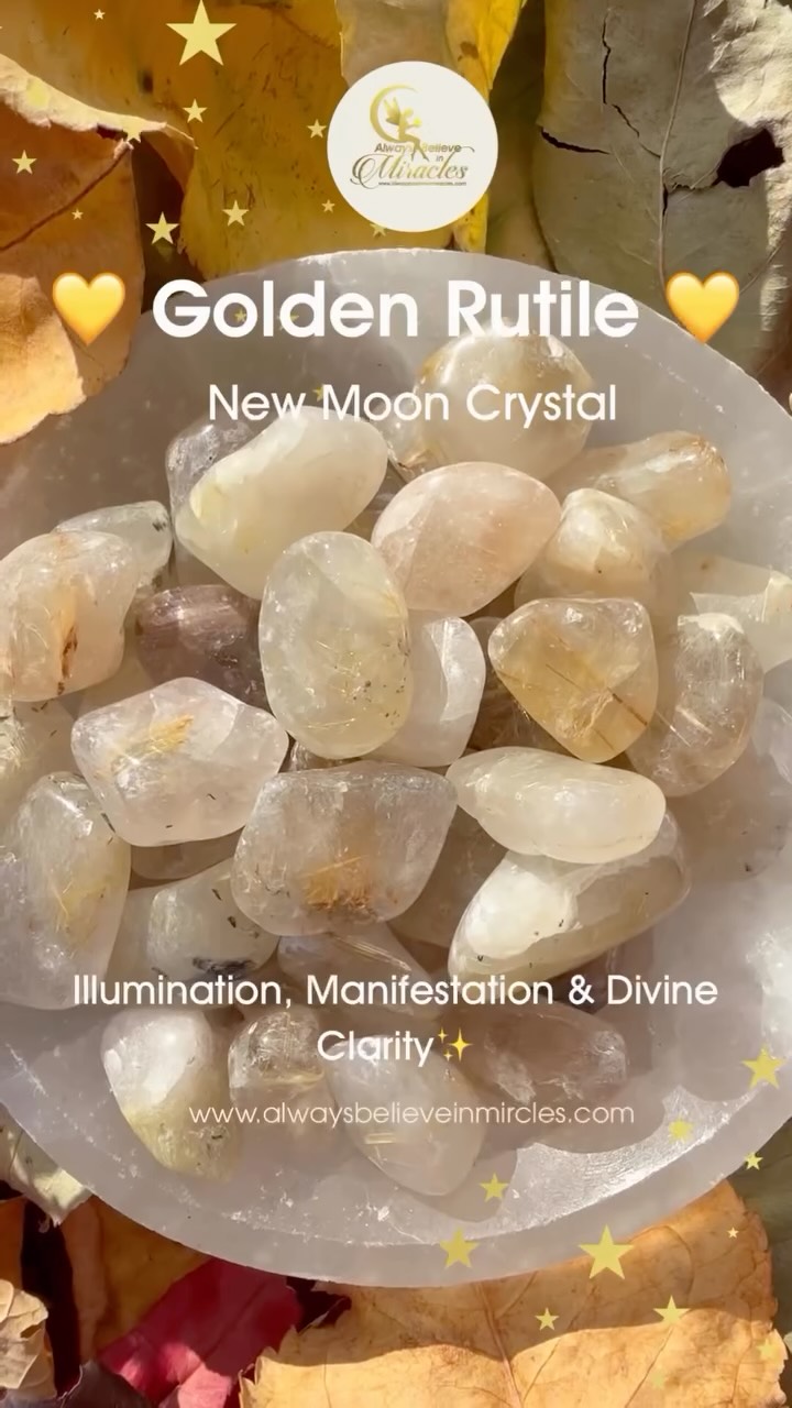 The New Moon is on 19th December 2026, a powerful moment of reset — a quiet yet potent space where intentions are planted & future timelines begin to form. It invites clarity, focus & conscious choice about what you are now ready to create.
This New Moon, arriving so close to the Winter Solstice, marks a powerful turning point — where intention meets the returning light & the inner sun begins to rise again.
This weeks Crystal & using until the new year is Golden Rutile Quartz, a beautiful activator for New Moon & Solstice energy. Known for its golden threads of light, this crystal carries strong solar frequency, helping to illuminate the path ahead while gently lifting the energy during the darker winter months.
Golden Rutile Quartz supports clear intention, aligned action & confident forward movement. It works deeply with the solar plexus, strengthening inner confidence, self-belief & decision-making. It helps dissolve energetic blocks that sit between vision & manifestation, making it a powerful ally for setting intentions that are ready to move forward — not just be wished for.
At this time of year, Golden Rutile acts like sunlight woven into the energetic field. As we move through winter and towards the Solstice, it supports optimism, warmth, vitality & renewed motivation, reminding us that even in stillness, light is returning & new beginnings are already forming beneath the surface.
How to work with Golden Rutile this New Moon:
Hold the crystal during your New Moon intention setting, place it on your solar plexus during meditation, or keep it nearby while journaling what you are calling in. You may also wish to place it at the centre of a small New Moon grid to anchor your intentions into the coming lunar cycle.
Bring the Light Back — Winter Affirmation:
As the wheel of the year turns, I welcome the returning light.
I honour the stillness, trust the process, and allow warmth, clarity and new beginnings to gently rise within me.
May this New Moon & Solstice gateway support you in planting seeds that feel clear, empowered & deeply aligned with your soul’s path.
With love
Natasha 💛
#crystals #newmoon #goldenrutile #crystalshopuk