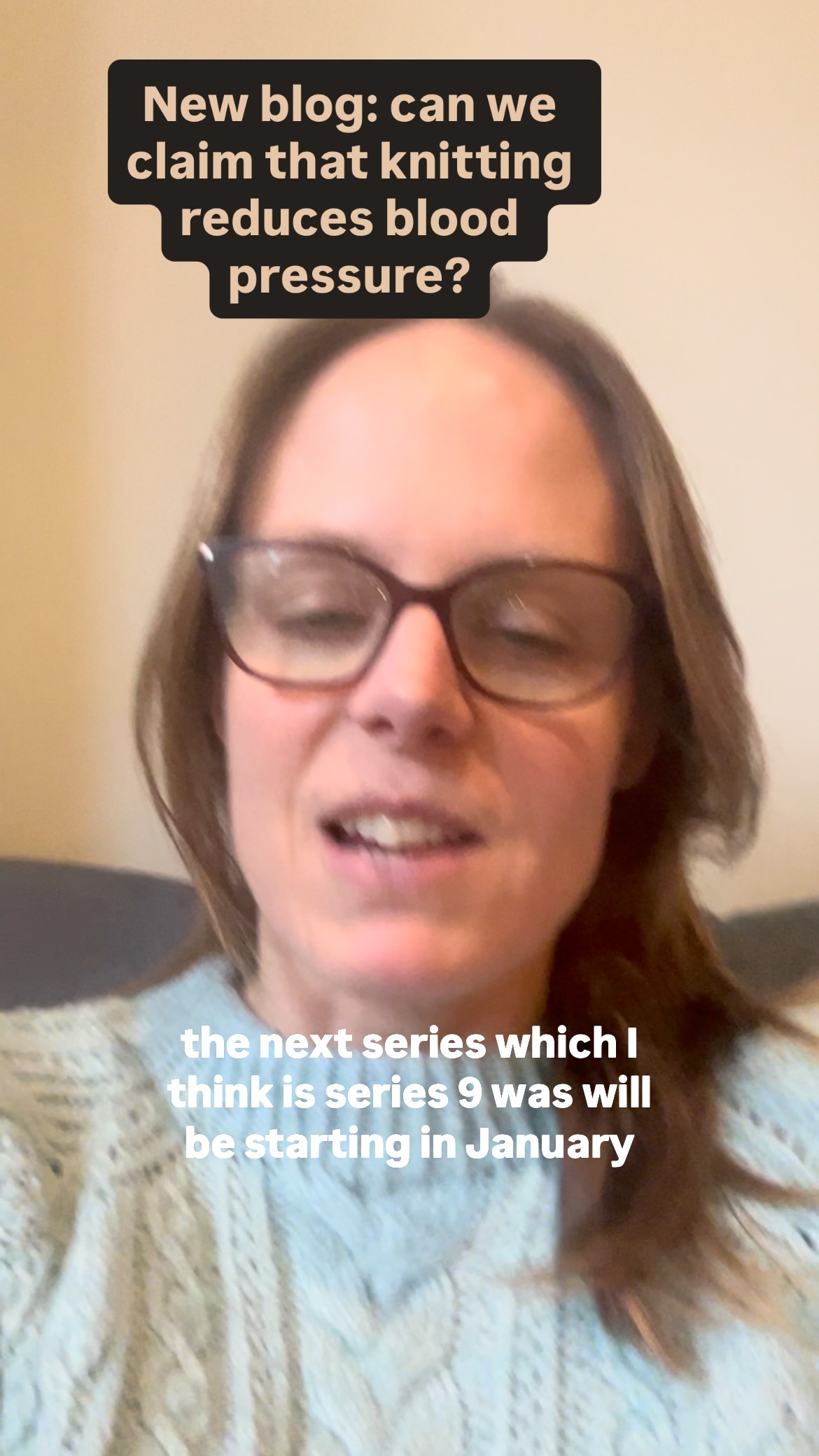 For followers of the knitting and blood pressure mystery (see my previous posts if you’ve missed this) I’ve written a blog which summarises what we’ve been able to find out.
You can find it at our website- link in bio
Also in other news, the new series of the podcast starts on 8th January 2026.