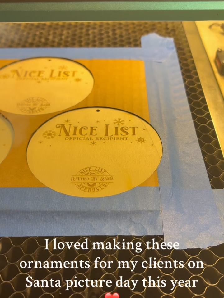 I loved creating these ornaments for our friends on the Nice List this year ❤️ Merry Christmas everyone!