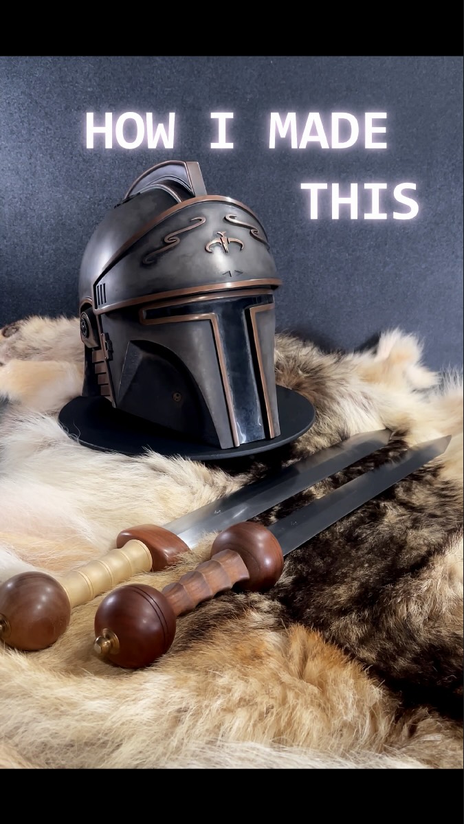 How I made this Mando Centurion helmet. #mynocksden #propmaking #customartwork #howitsmade #makingprocess