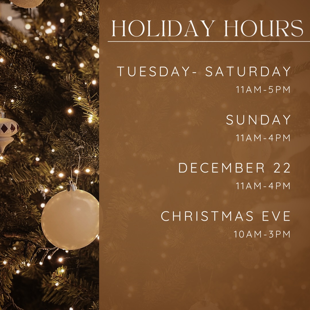 We have extended hours all December, making it even easier to finish up your holiday shopping and support local businesses at the same time ✨