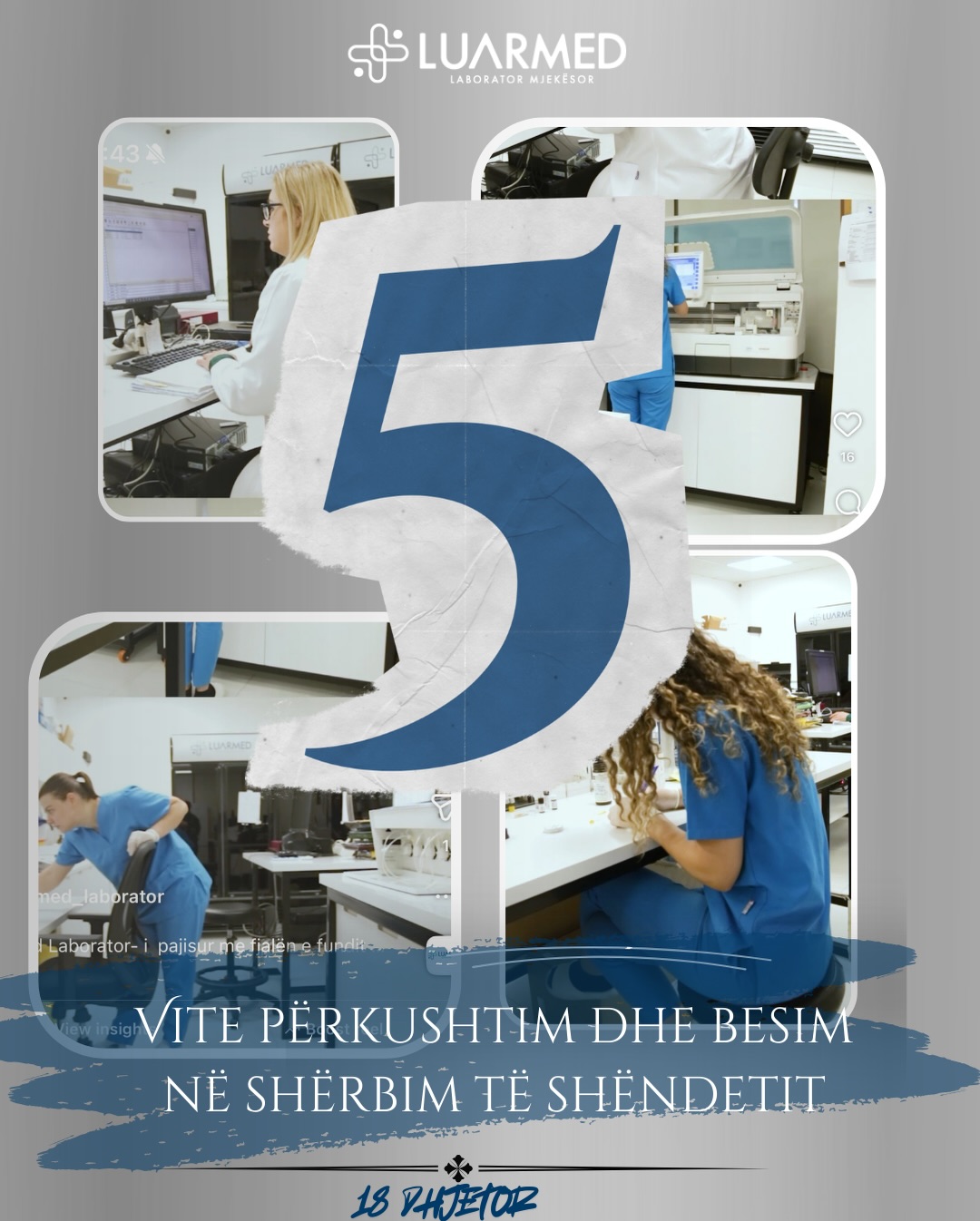 Para 5 vitesh ishte një ide…sot është një ekip, një klinikë dhe qindra histori besimi.
Faleminderit stafit që e jeton këtë profesion çdo ditë , dhe çdo pacienti që na beson shëndetin,dhuratën më të shtrenjt të jetës.
#Luarmed5y
