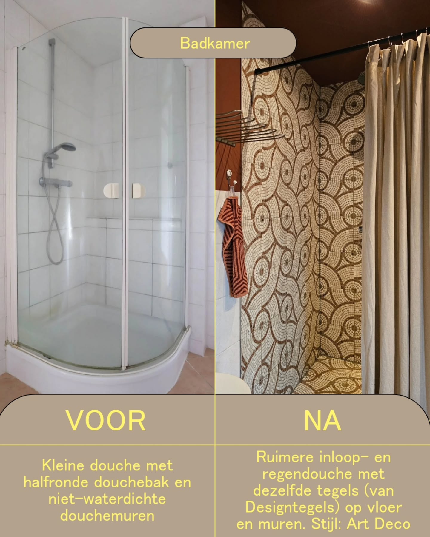 BADKAMER ▪︎ voor en na
Voor mijn doen braaf qua kleuren, maar met voldoende andere statements🤩 Ik ben heel benieuwd: hoe vind je het geworden?
#badkamerrenovatie #voorenna #artdecointerieur #badkamertegels #ikeanederland
