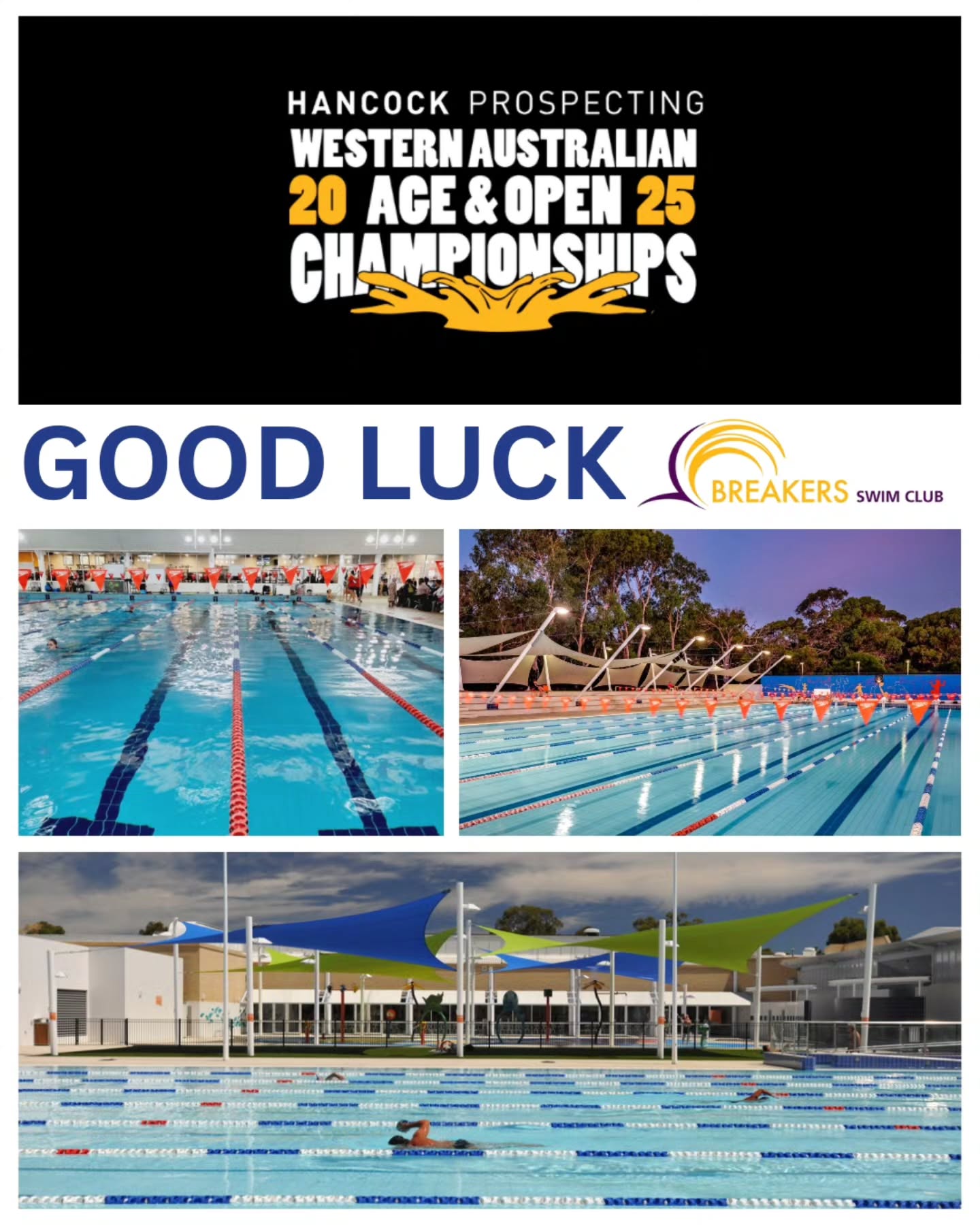 GOOD LUCK TO ALL ATHLETES COMPETING THIS WEEK ๐
Best of luck to everyone racing at the 2025 Hancock Prospecting WA Age & Open Championships in Perth this week - especially our crew from @breakersswimclub ๐
Breakers Swim Club athletes (part of the Pro Perform Physio community):
โข Penelope Miller
โข Darren Qu
โข Mackenzie Hall
โข George Labang
Also wishing the best of luck to Callum Hancock and Flynn Convey.
Weโre proud to support these athletes in their preparation - and we wish all competitors racing this week the very best.
Train hard, race fast, and enjoy the moment ๐โโ๏ธ๐โโ๏ธ