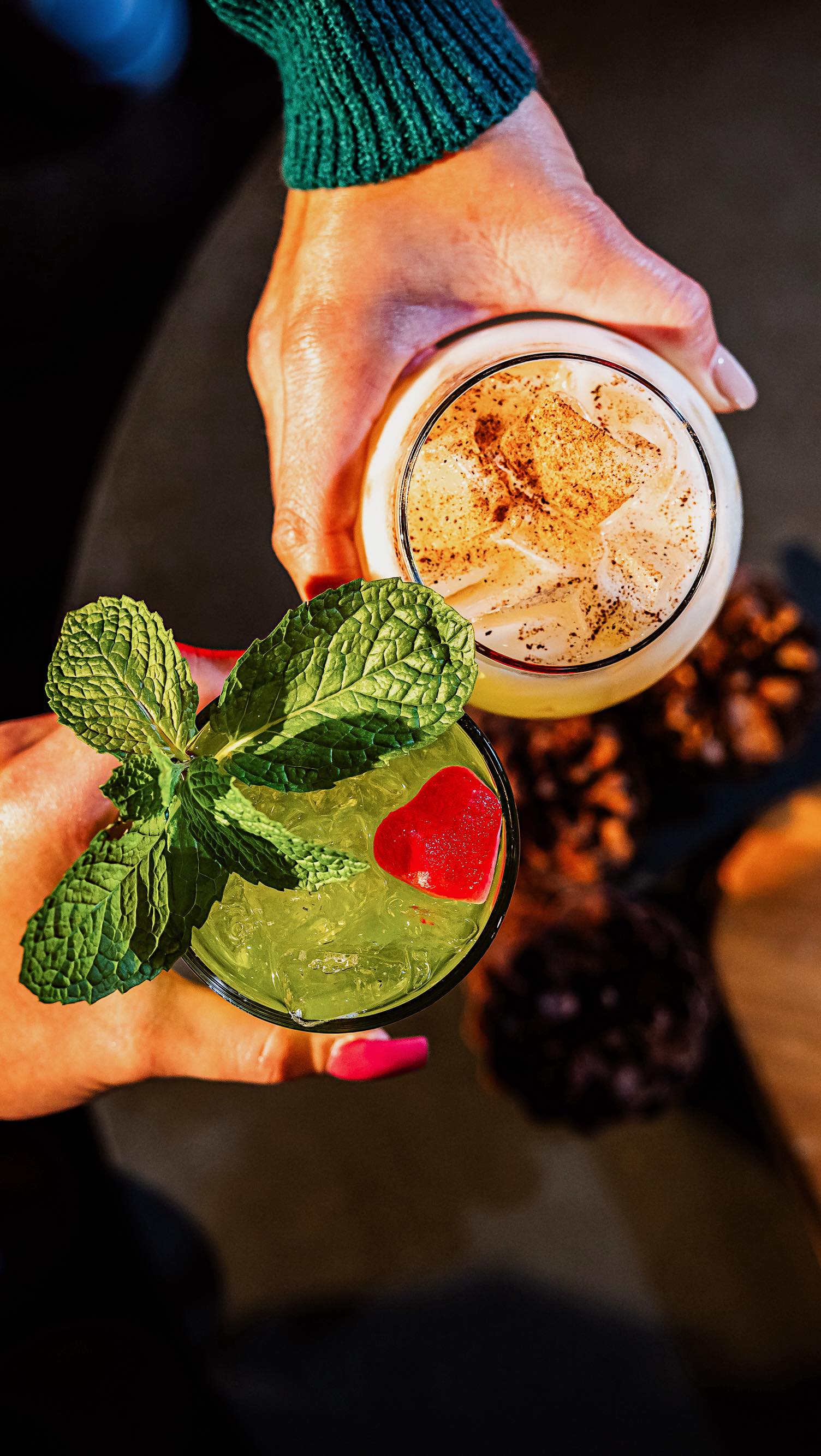 sip your way into the holiday season with our naughty + nice cocktails 🎄✨come try one (or t....