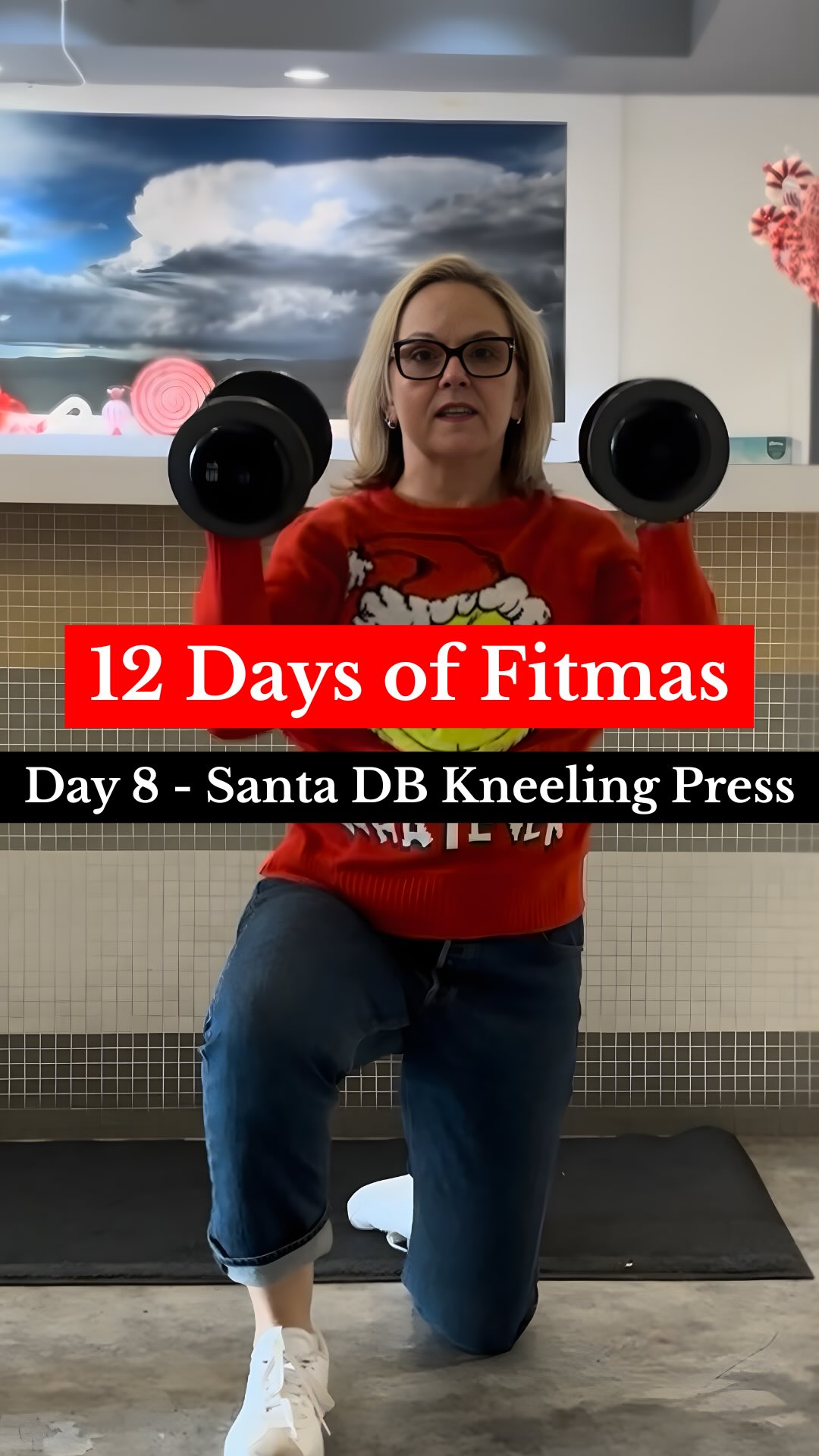 12 Day of Fitmas Day 8 - Santa DB Kneeling Press
For today (December 19th 2025) do:
1 minute Partridge Military Plank
2 Frosty Reverse Burpees
3 Boxing Day Box Jumps
4 Leaping Burpees / Frog Jump
5 Reindeer DB RDL to row
6 Elf Plank Cross Kick
7 Bells KB Squat
8 Santa DB Kneeling Press
#yycfitness #yycfit #yycfitfam #calgaryfitness #calgaryfit