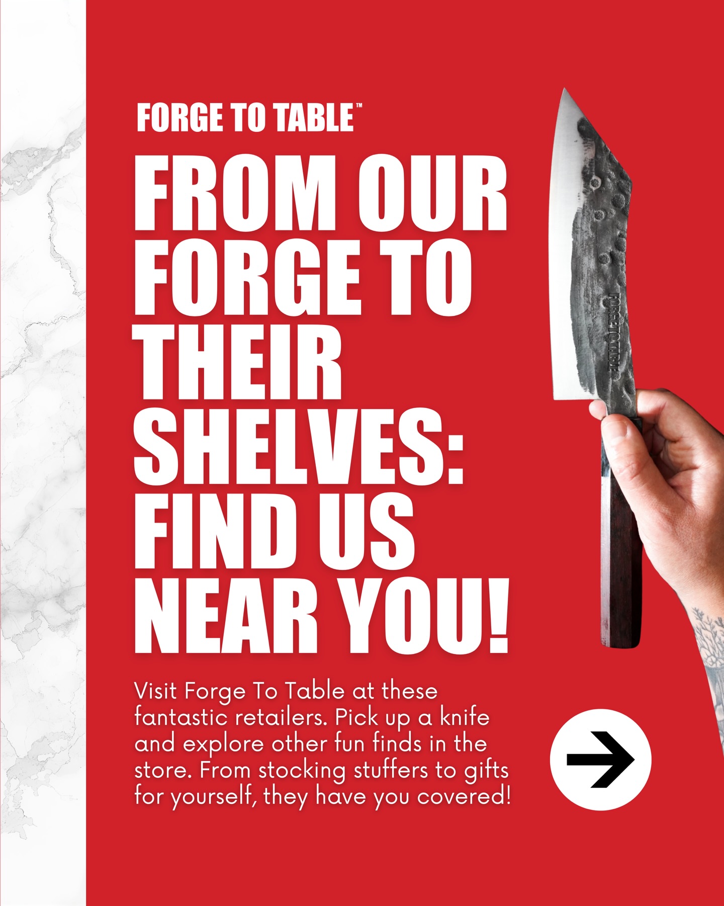 The holiday rush is on! If you’re racing to find the perfect gift, you’ve still got options to snag a blade that will be truly treasured. Swing by these fantastic local retailers and don’t forget to grab some stocking stuffers while you’re there!