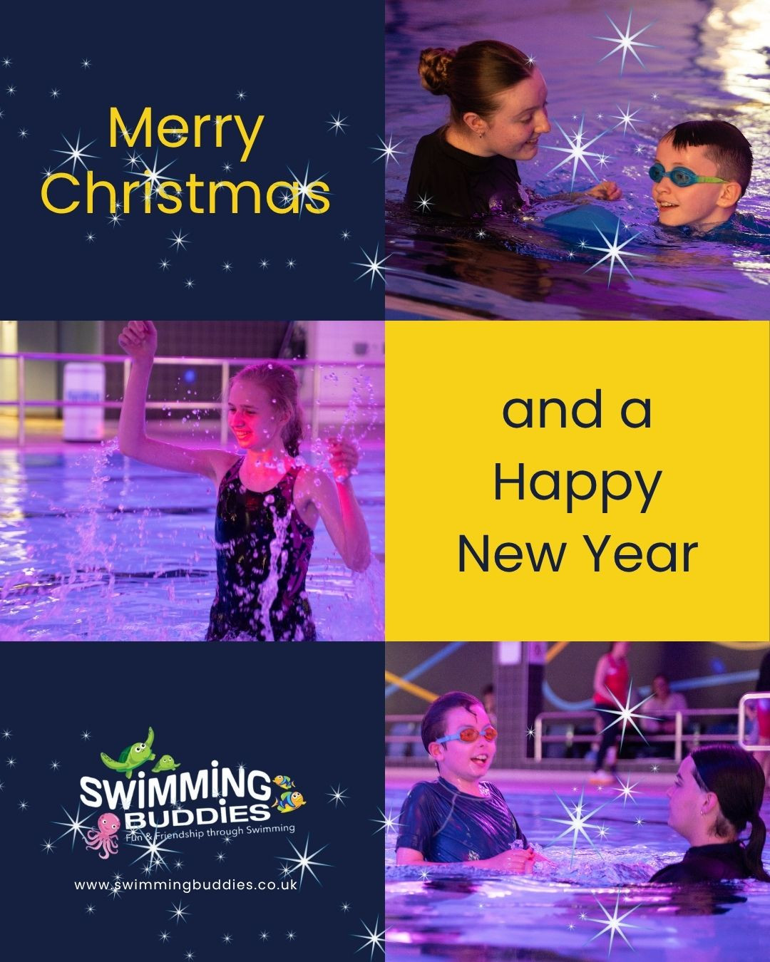 Well WHAT a year for Swimming Buddies HQ šā
ā
We've had more of you than ever through the water, launched Baby Buddies for the tiniest bubble blowers around and have been working closely with our inclusivity development partners and clinical staff to ensure that we not only stay up to date but LEAD the way for inclusivity in NI šā
ā
And...we couldn't do any of it without our Buddies and their caregivers bringing that energy to the pool every week, so THANK YOU!ā
ā
Have a well deserved Christmas break and see you in 2026!