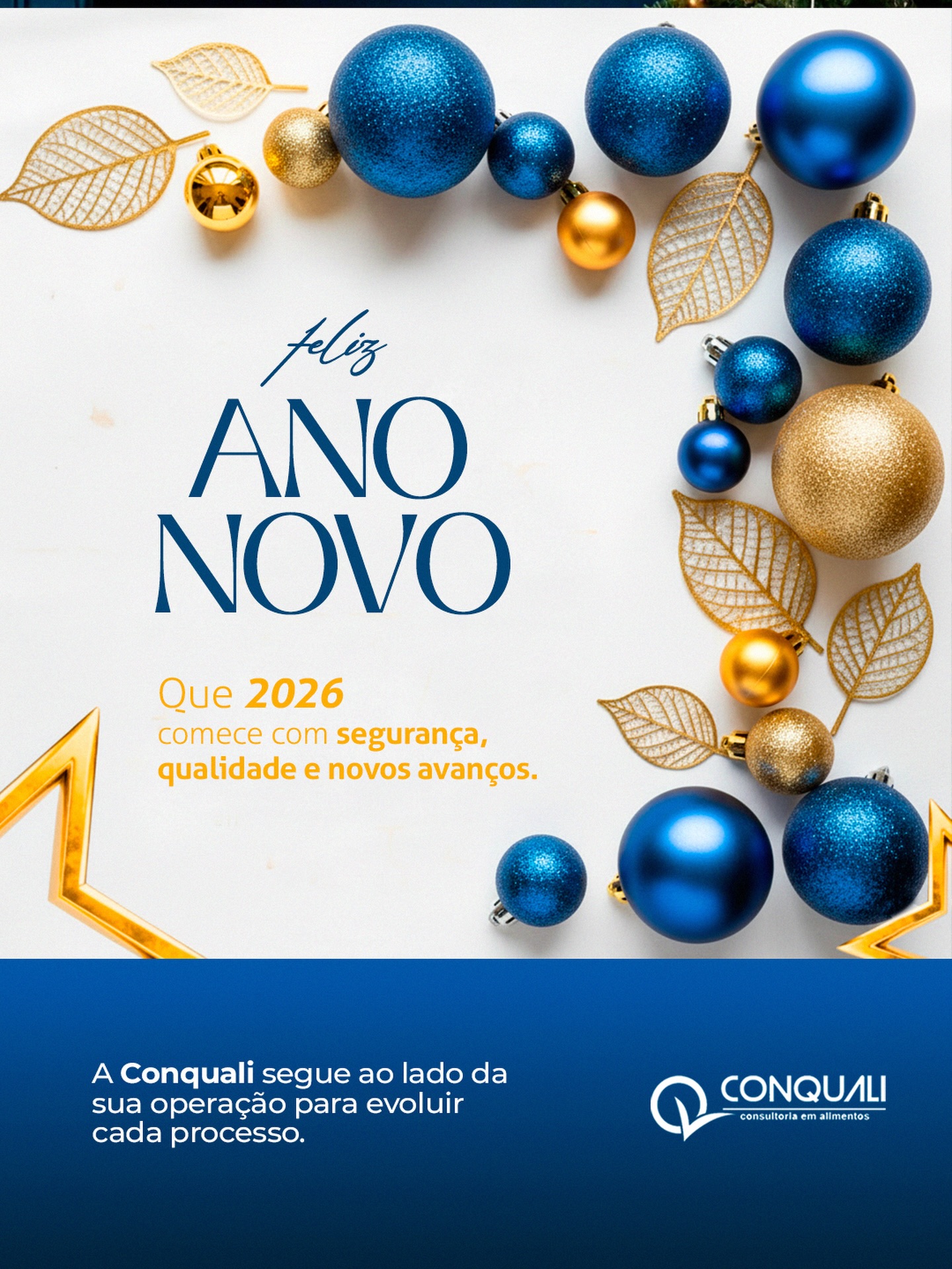 Feliz Ano Novo!
A Conquali deseja um 2026 de saúde, paz e prosperidade.
Que o novo ano traga bons resultados, relações mais fortes e novos avanços para você e para a sua operação.
Seguimos ao seu lado, com compromisso e responsabilidade, para evoluir processos e fortalecer a qualidade no dia a dia.
#FelizAnoNovo #2026 #Conquali #BoasFestas #Qualidade #SegurançaDosAlimentos