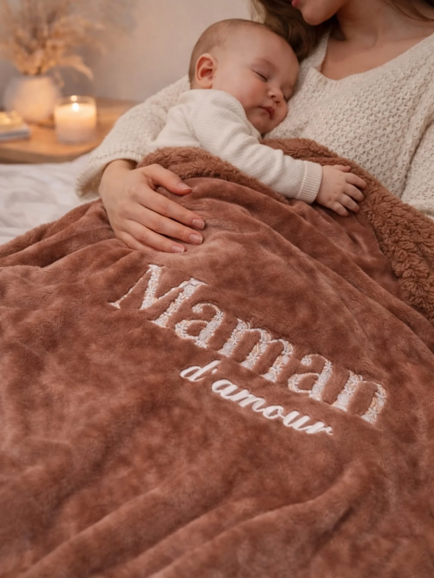 Être maman, c’est offrir ses bras, son cœur… et un peu de douceur aussi 🤍
Cette couverture n’est pas qu’une polaire.
C’est un cocon, un refuge, un moment rien qu’à soi.
✨ Maman d’amour, brodée avec soin, pour les moments les plus précieux.
🤎 Personnalisable
🎁 Le cadeau parfait pour une maman (ou future maman)