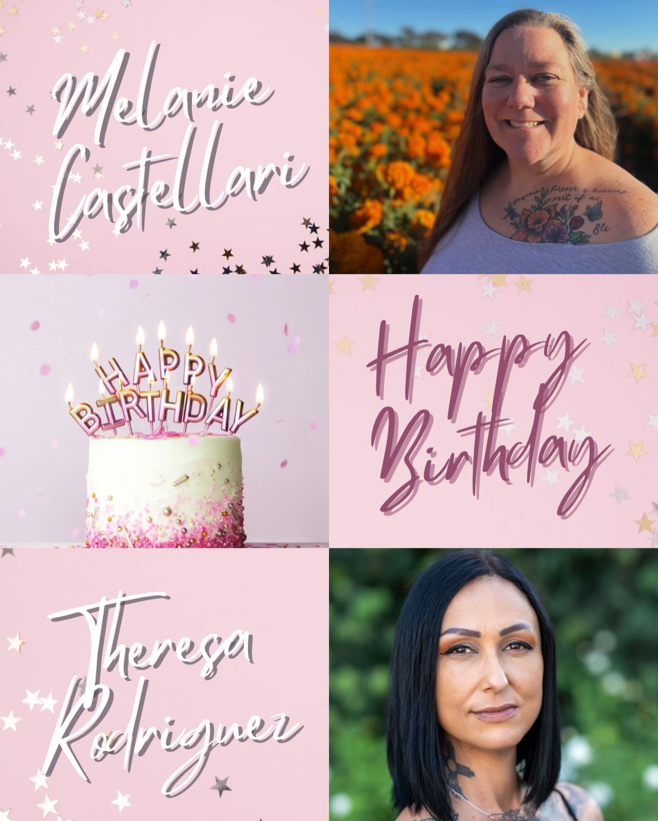 🎉 Happy Birthday from all of us at Wings of Change Therapy! 🎉
We’re sending so much love and appreciation to our incredible CEOs:
✨ Melanie Castellari — celebrated yesterday
✨ Theresa Rodriguez — celebrating today
Thank you both for your leadership, heart, and dedication to creating a space rooted in growth, compassion, and healing. We’re so grateful to walk this journey with you. 💜