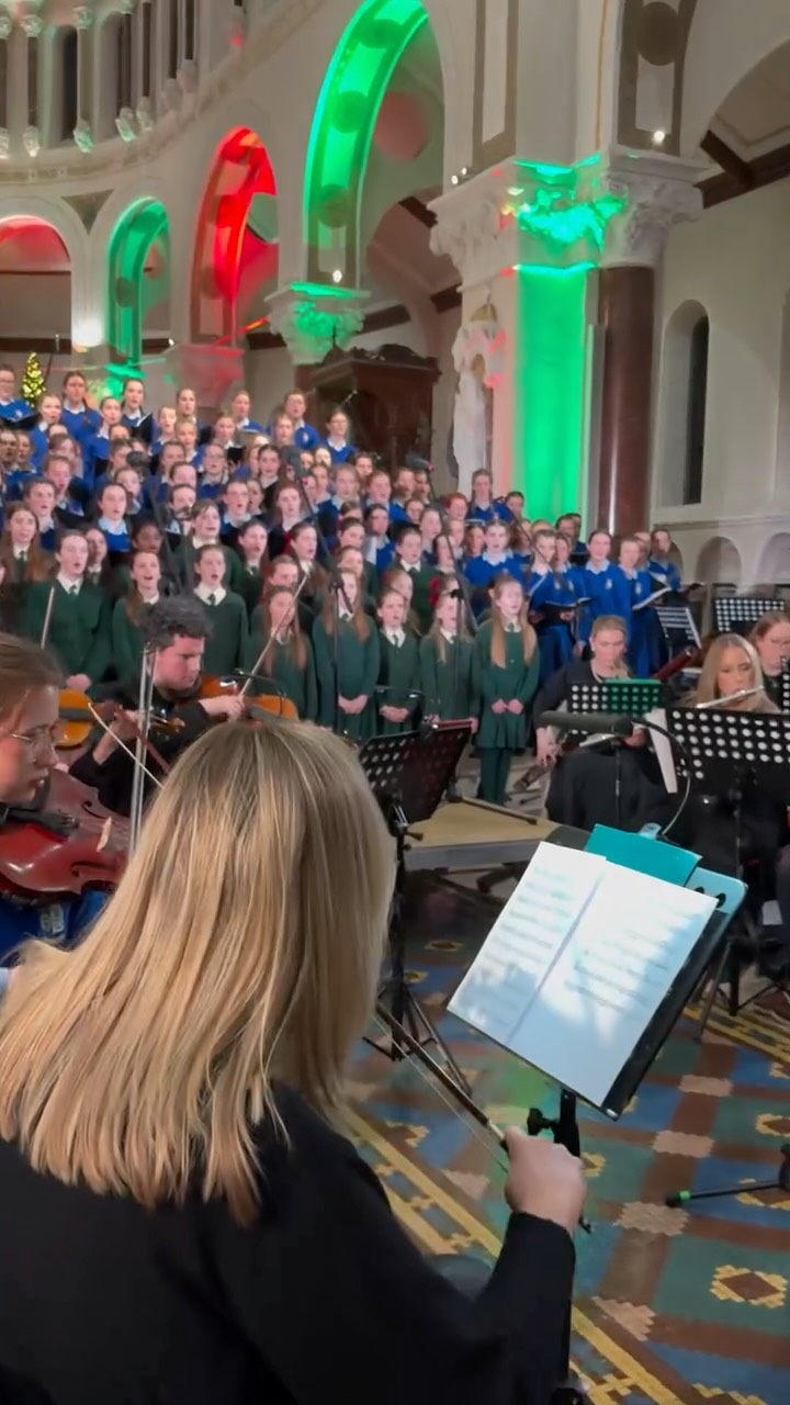 The Ursuline Secondary School and Scoil Angela performing “Go and Tell it on the Mountain” at the Ursuline Carol service 2025.
Conducted by Joan Butler and accompanied by the Thurles Community Orchestra alongside members of the Ursuline Senior Orchestra.
A wonderful evening was had by one and all at the Cathedral of the Assumption Thurles and we hope to see you all again next year!