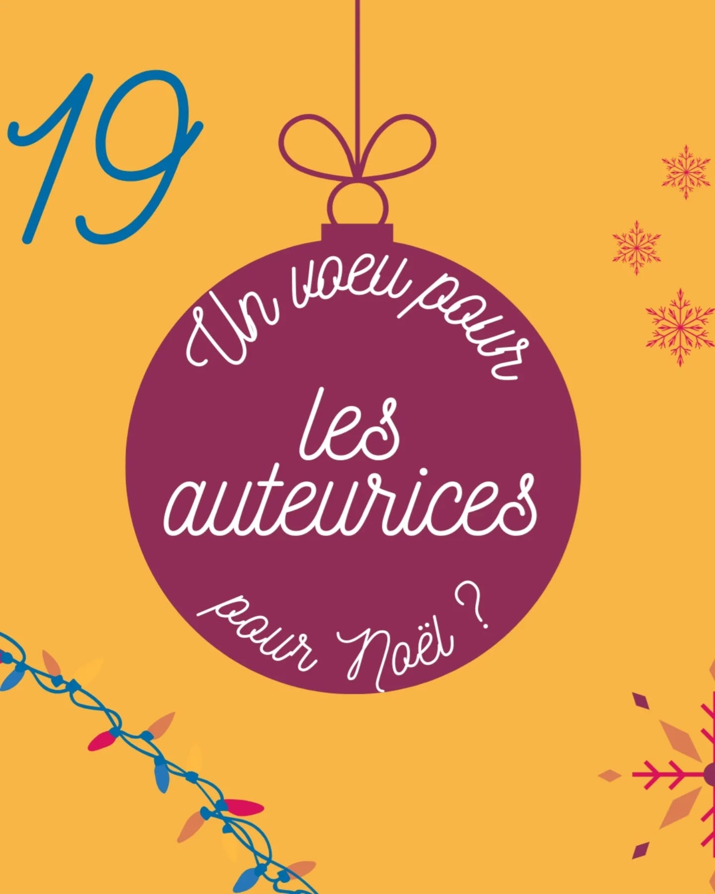 Que souhaiter aux auteurs et aux autrices comme vœux de Noël ?
Écrire un best seller ?
Être numéro un des ventes ?
Avoir un contrat ?
Avoir ses premiers retours de lecteur ?
Être un coup de cœur ?
Être invité, invitée en salon ?
Finir son premier jet ?
Gagner un concours ?
#souhaitdenoël #auteur #autrice
Par @larelectrice et @betty_ncd