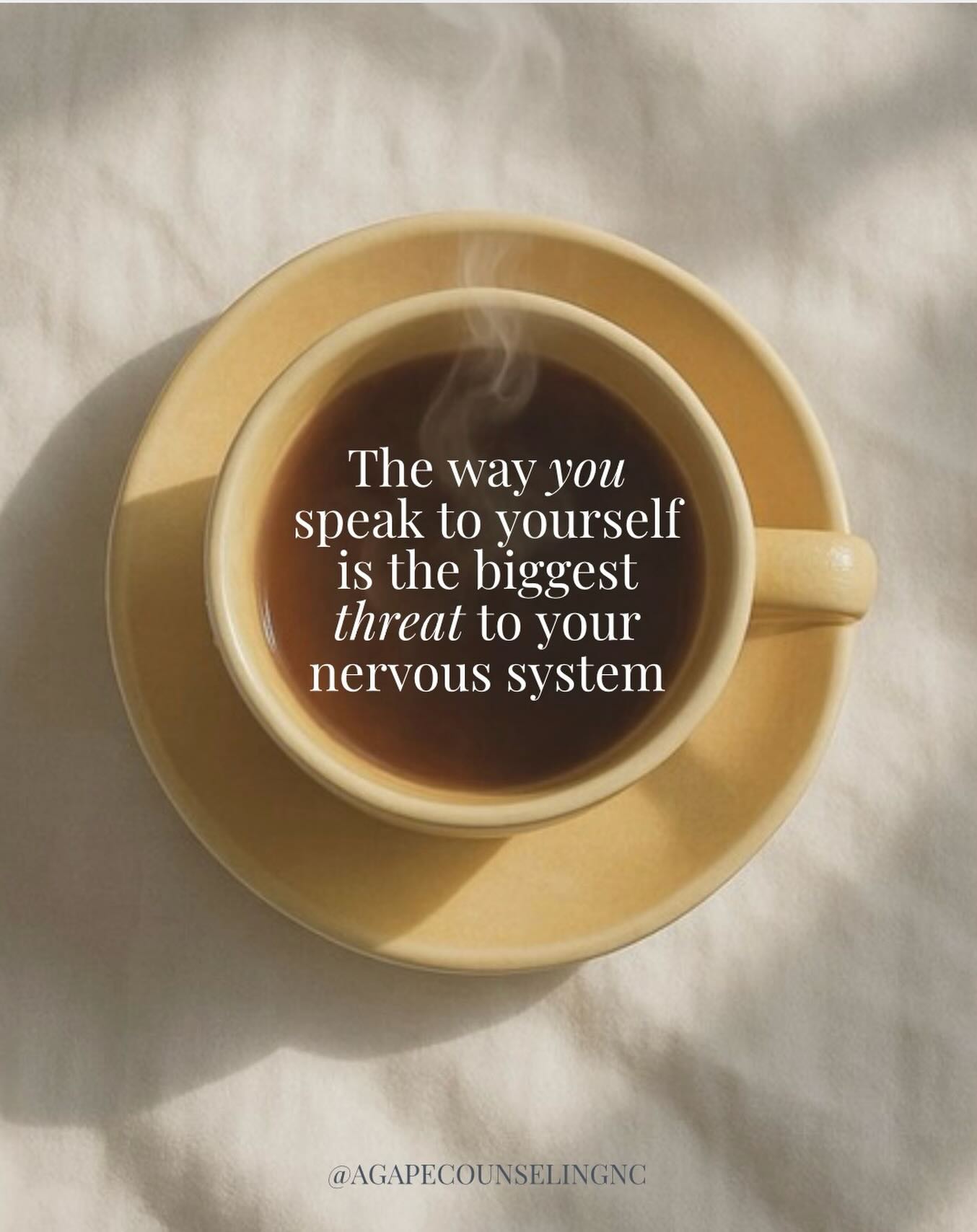 Harsh self-talk isn’t ‘motivation’….it’s a threat response. Healing begins with how you speak to yourself.
Your nervous system is always listening. Self-talk that shames keeps it in survival mode, while gentle, compassionate language creates a sense of safety.
#coffeechats #traumahealing #nervoussystemregulation