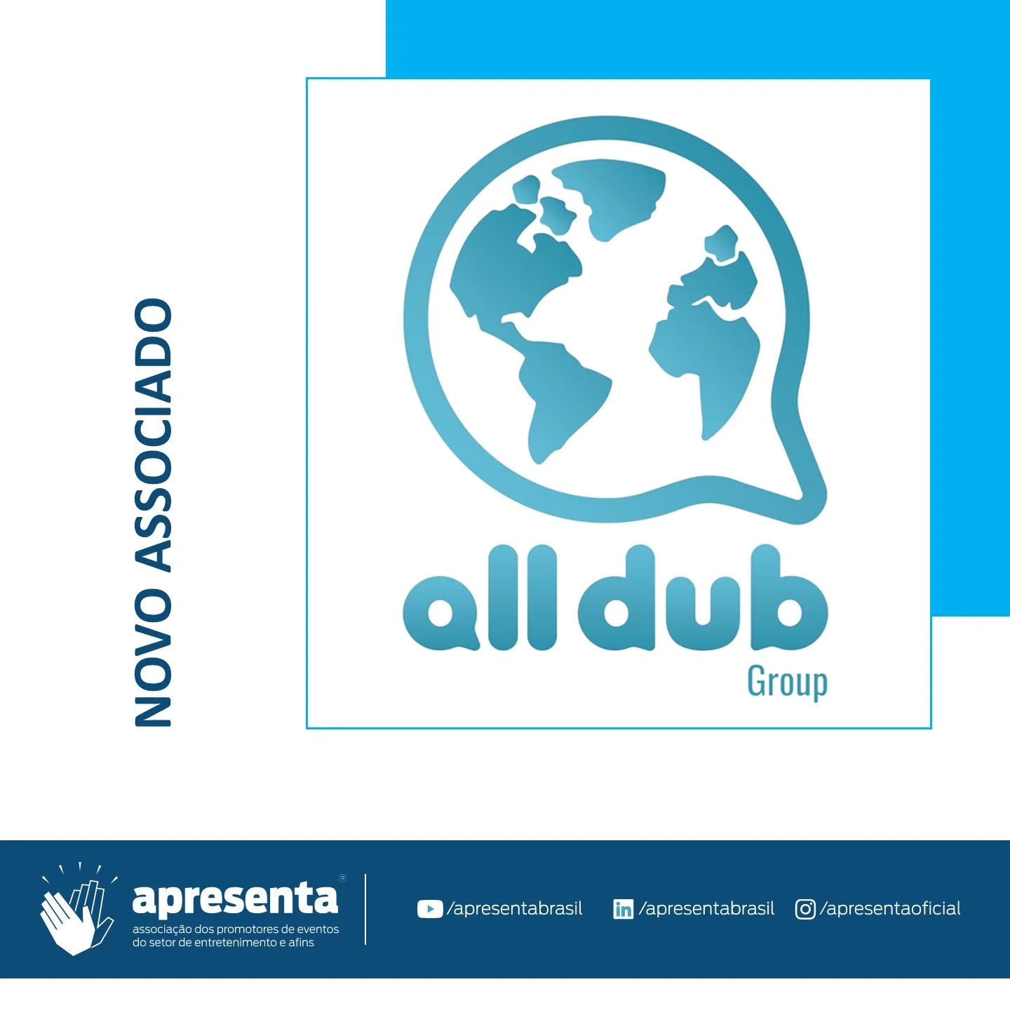 🎉 NOVO ASSOCIADO 🎉
A AllDub Estúdio é uma consultoria de acessibilidade 360° que atua na promoção da inclusão, diversidade e impacto social, alinhada aos princípios ESG.
Oferecem soluções completas em acessibilidade — Libras, audiodescrição, legenda descritiva, Braille, localização em dublagem e acessibilidade arquitetônica — integrando práticas responsáveis aos pilares Ambiental, Social e de Governança.
Com mais de uma década de atuação, já desenvolvemos projetos para marcas, instituições e grandes eventos como Azul Linhas Aéreas, Museu do Flamengo, Museu do Botafogo, Parque Ibirapuera, Rock in Rio e Lollapalooza, fortalecendo experiências culturais e corporativas verdadeiramente acessíveis.
#AllDubéApresenta
#ApresentaRepresenta
#SomosApresenta
#Apresenta+Abrape
