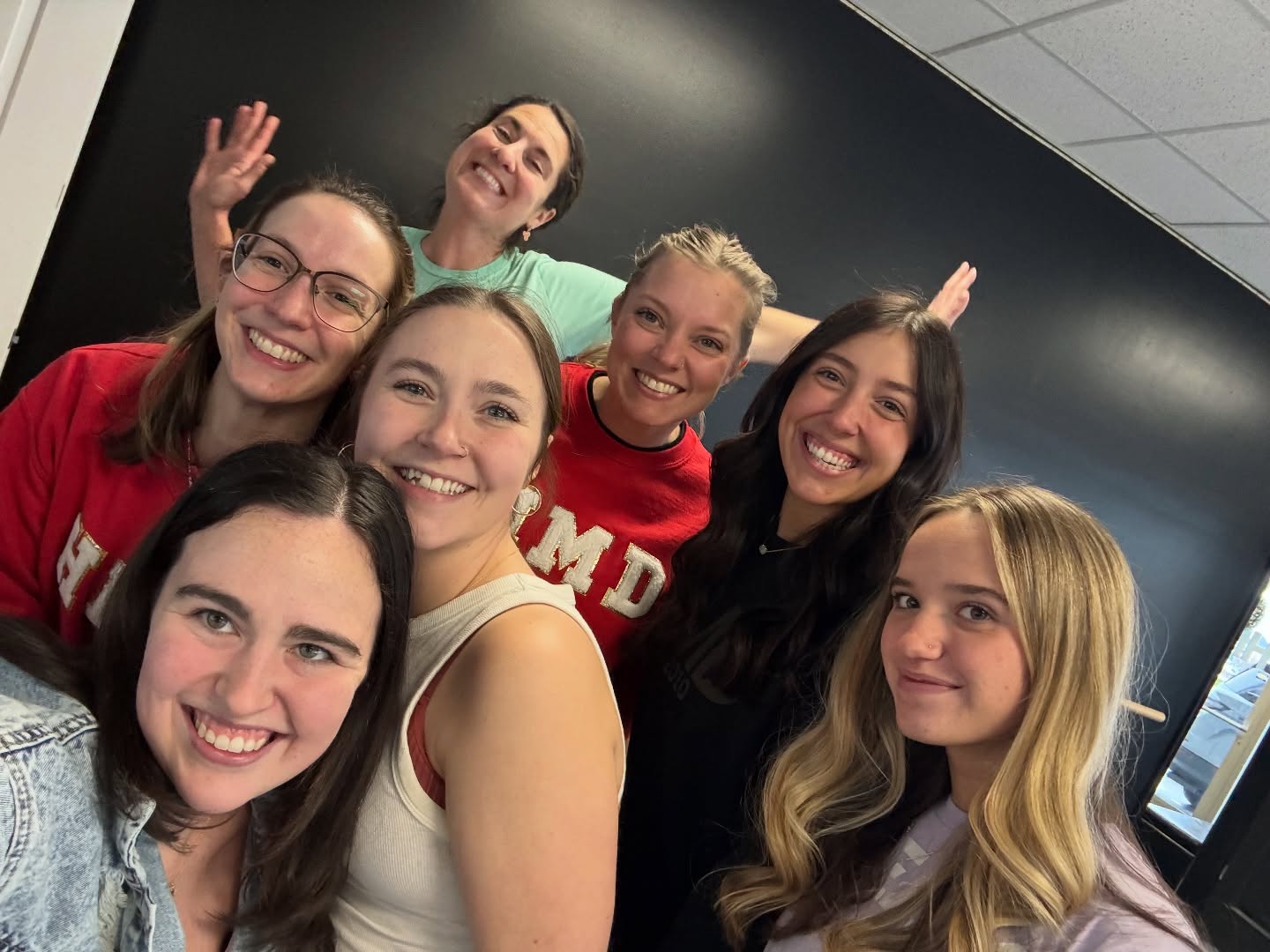 We had so much fun at our dance team holiday party playing games, enjoying treats and bonding!
Our studio is closed now through January 5. We hope everyone enjoys their holiday spent with friends, family and hopefully some rest and relaxation! ๐