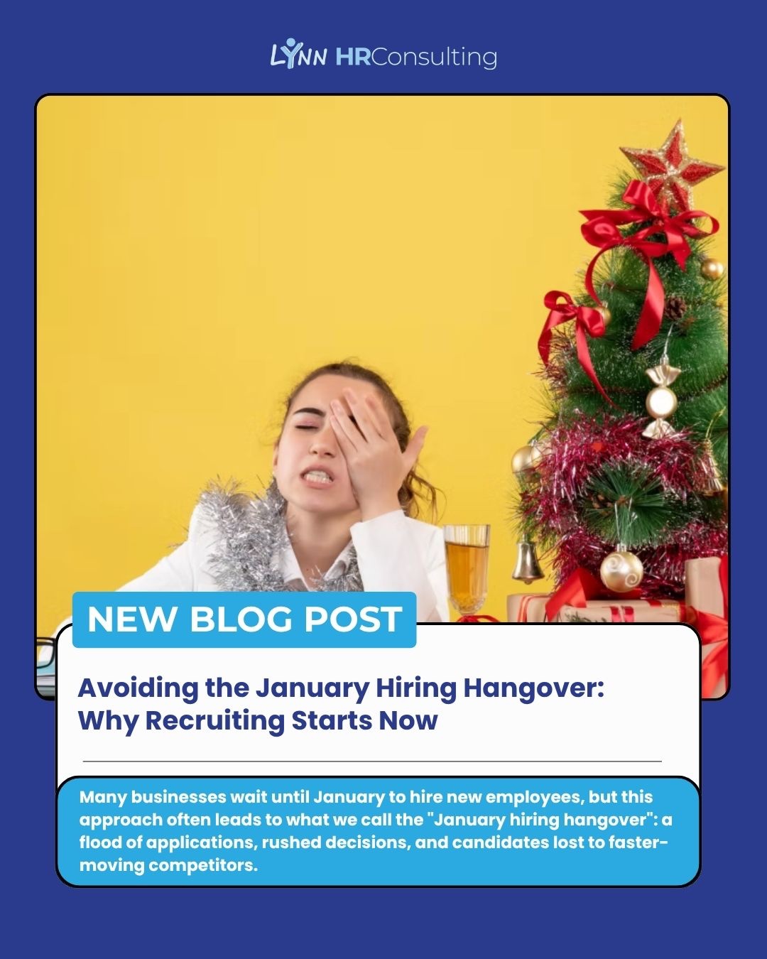 Don’t wait for January. Discover why smart hiring begins before the new year. 📅 Visit the link in our profile to read more on our blog!
#HRCompliance #SmallBusinessSupport #HRConsulting #BusinessSuccess #LynnHR #RealTimeHR