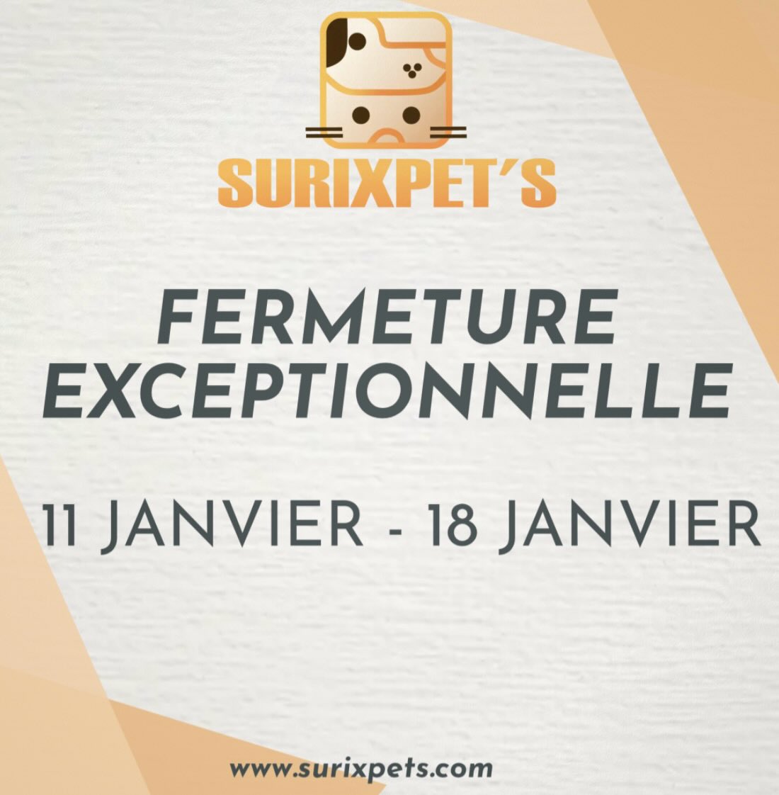 🐾 Petite pause bien méritée 🐾
Après des fêtes de fin d’année bien chargées, je prends un peu de temps pour recharger mes batteries du 11 au 18 janvier inclus.
Pendant cette période, je ne pourrai pas répondre aux messages, mais les réservations restent disponibles en ligne 🖥️
Je reviens le 19 janvier, pleine d’énergie pour chouchouter vos compagnons ! 🐾🐶🐱🐰
_______
Www.surixpets.com
#petsitting #garde #promenade