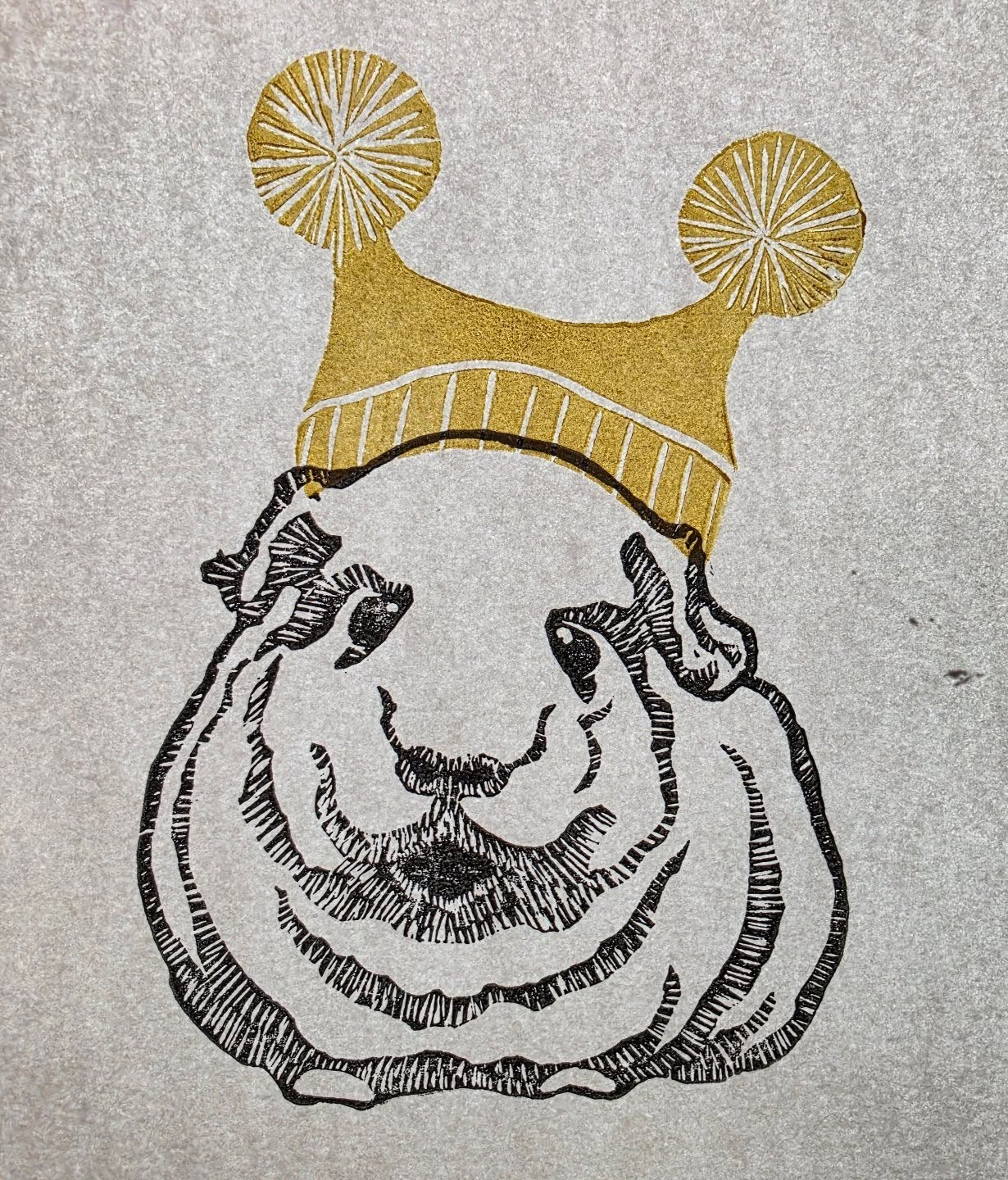 What are the inPrint Collective members up to? InPrint artist Shannon was working on some relief prints đ
She has been working on a series of adorable hats for her guinea pig stamp...too cute!
Want to come print with us? We offer affordable studio rentals, print drop ins, and classes. Visit our website (link in bio) to see what creative opportunities we offer. Happy printing!
ID- a stamp of a guinea pig printed in black ink, wearing a funny hat printed on gold.
#torontoprintmakers #torontoprintstudio #studiorentaltoronto #torontoartclasses #printmaking