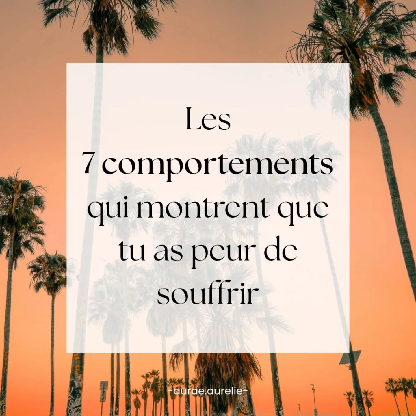 La peur de souffrir n'est pas toujours visible.
Elle se glisse dans nos comportements, nos évitements, nos stratégies internes.
Quand tu reconnais ses signes, tu reprends plus facilement le pouvoir sur ton propre mouvement.
✨️
Je suis Aurélie, énergeticienne ancrée dans la réalité et subtilement connectée.
J'aide les femmes qui doutent d'elles-mêmes à se libérer de leurs blocages émotionnels pour oser à passer à l'action.
Sur ce compte, je te montre comment sortir de ton autosabotage, en douceur et avec clarté.
